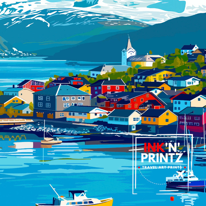 Tromso Norway Travel Poster