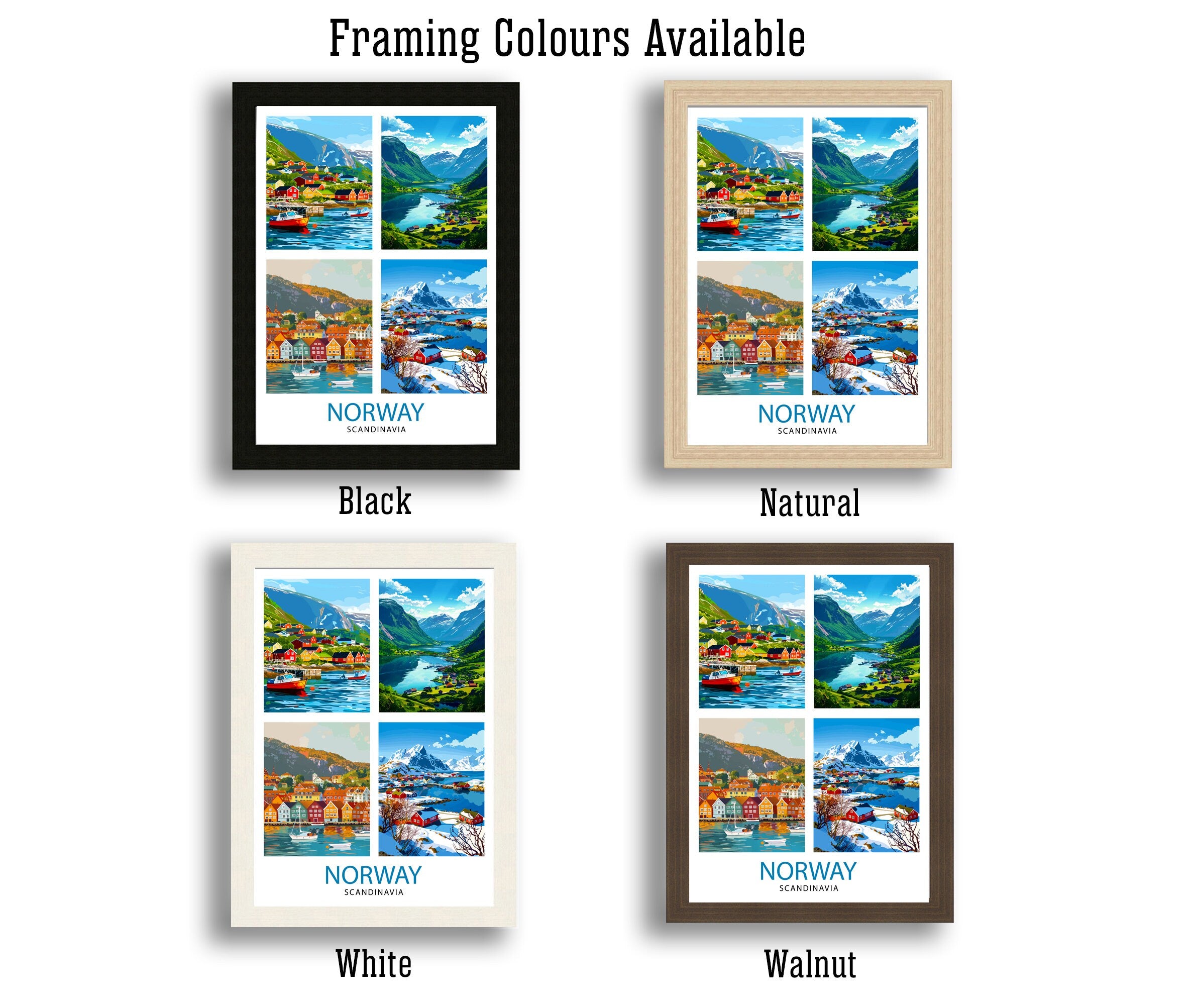 Norway Travel Print Wall Decor Wall Art Norway Wall Hanging Home Décor Norway Gift Art Lovers Norway Art Lover Gift Print Art