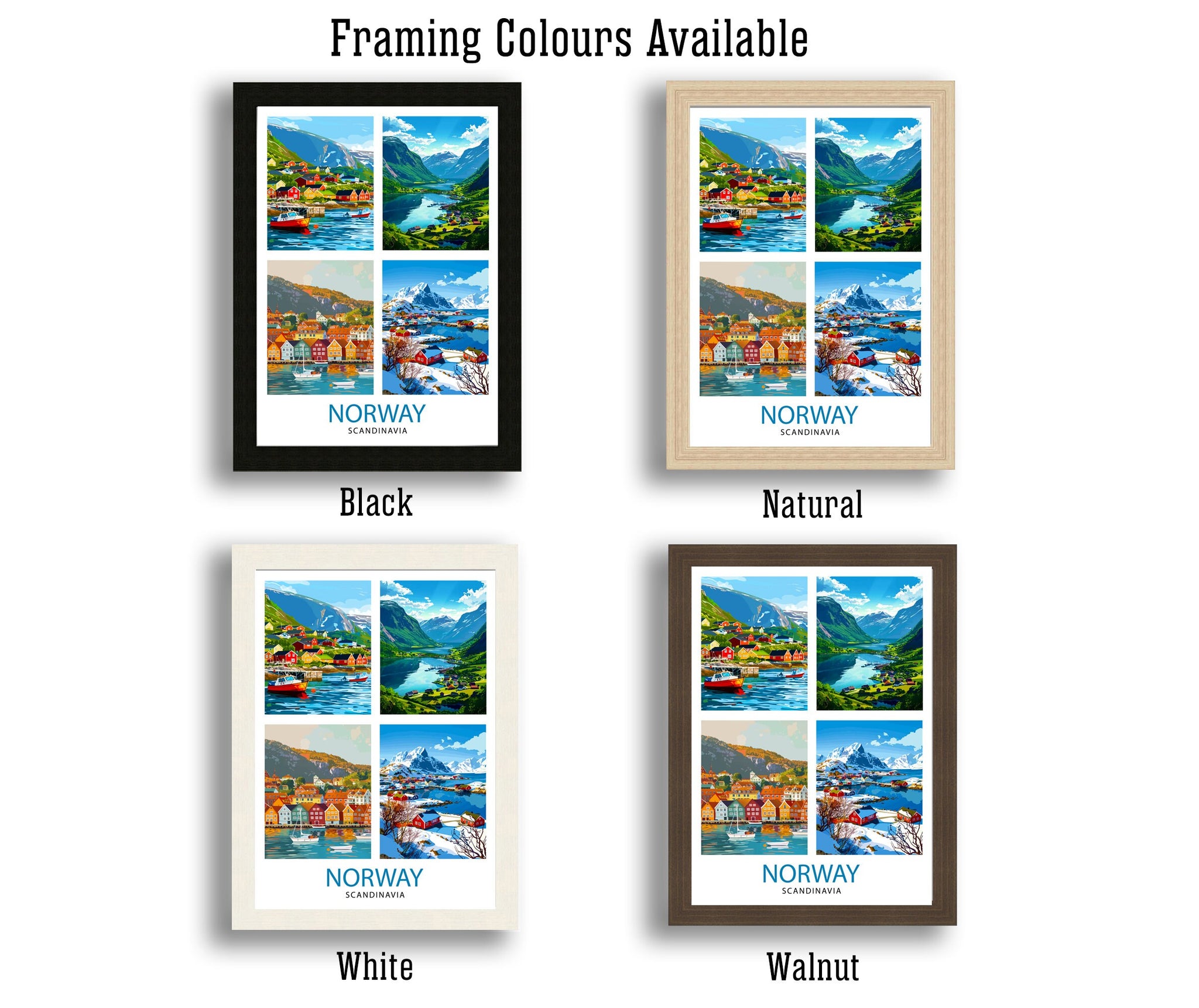 Norway Travel Print Wall Decor Wall Art Norway Wall Hanging Home Décor Norway Gift Art Lovers Norway Art Lover Gift Print Art