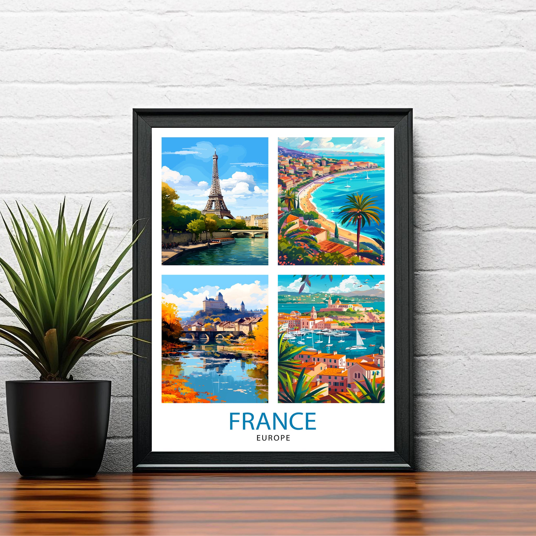 France Travel Print Wall Decor Wall Art France Wall Hanging Home Décor France Gift Art Lovers French Art Lover Gift Print Art