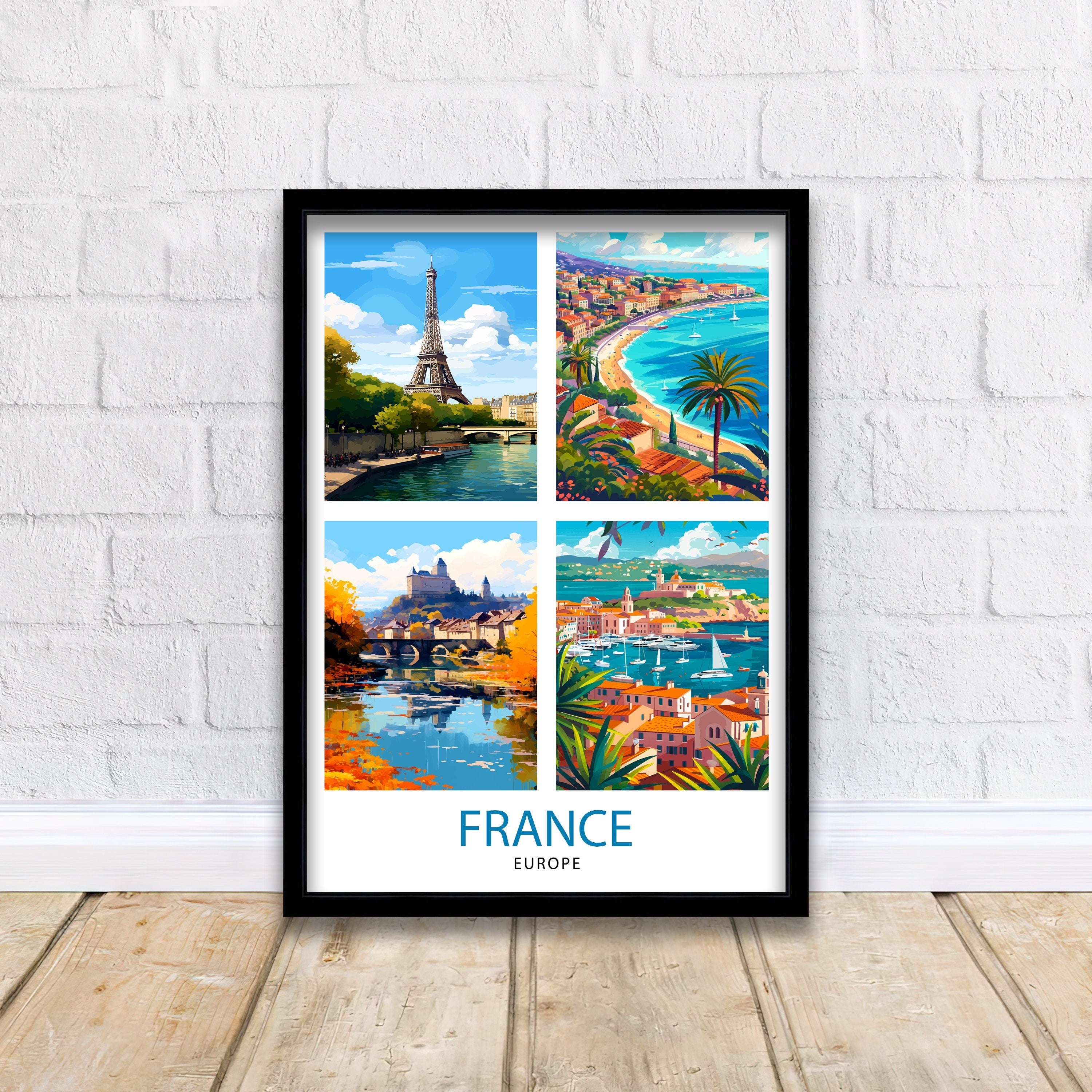 France Travel Print Wall Decor Wall Art France Wall Hanging Home Décor France Gift Art Lovers French Art Lover Gift Print Art