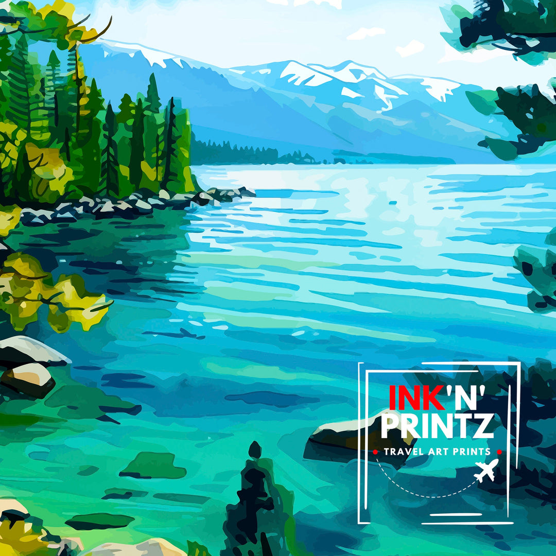 Lake Tahoe Travel Poster