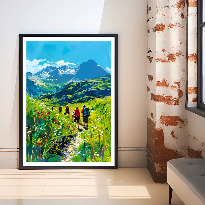 Snowdon Wales Travel Print Wall Decor Wall Art Snowdon Wall Hanging Home Décor Snowdon Gift Art Lovers Welsh Art Lover Gift Print Art