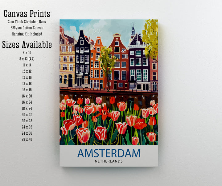 Amsterdam Netherlands Travel Poster