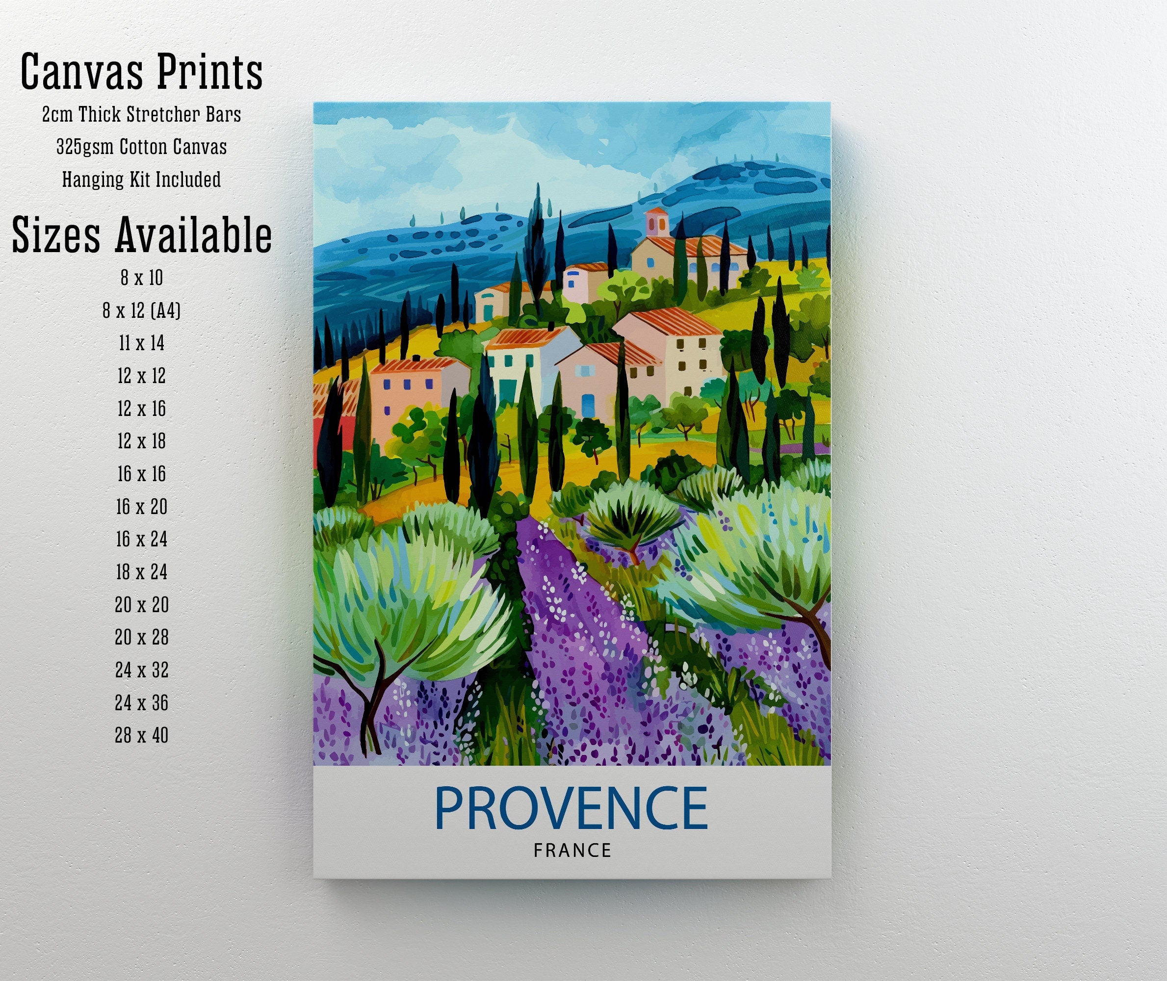 Provence France Travel Print Wall Decor Wall Art Provence Wall Hanging Home Décor Provence Gift Art Lovers France Art Lover Gift Print Art