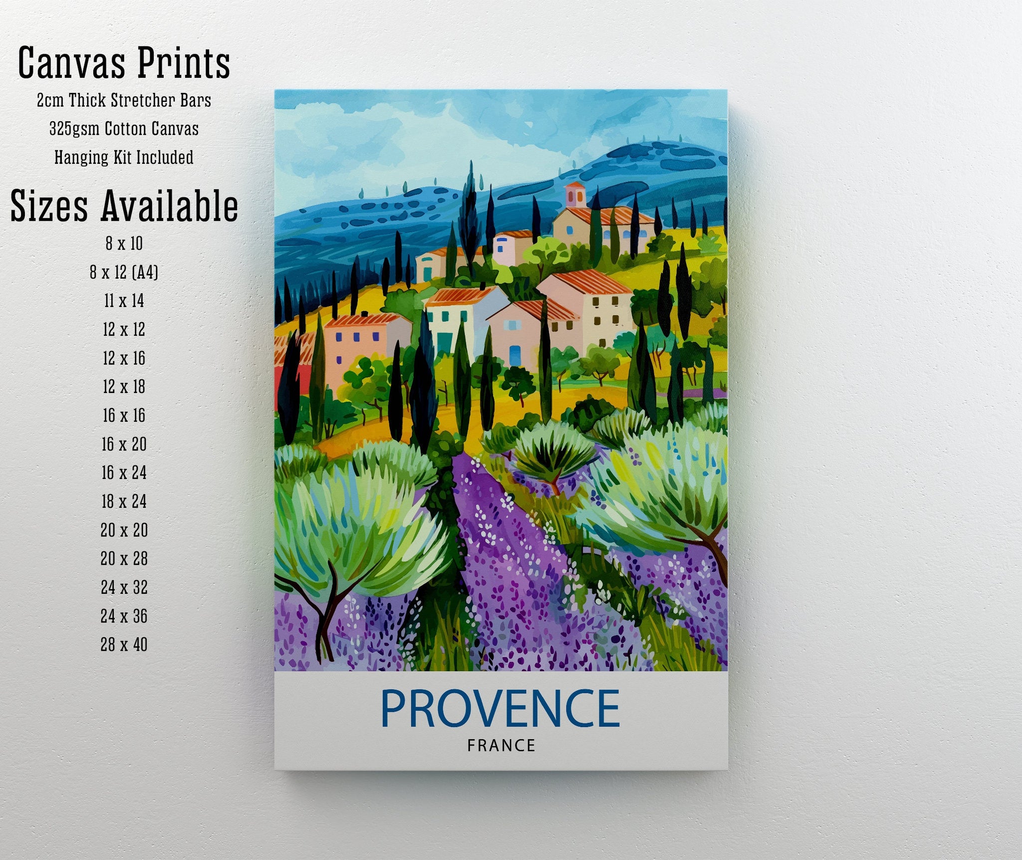 Provence France Travel Print Wall Decor Wall Art Provence Wall Hanging Home Décor Provence Gift Art Lovers France Art Lover Gift Print Art