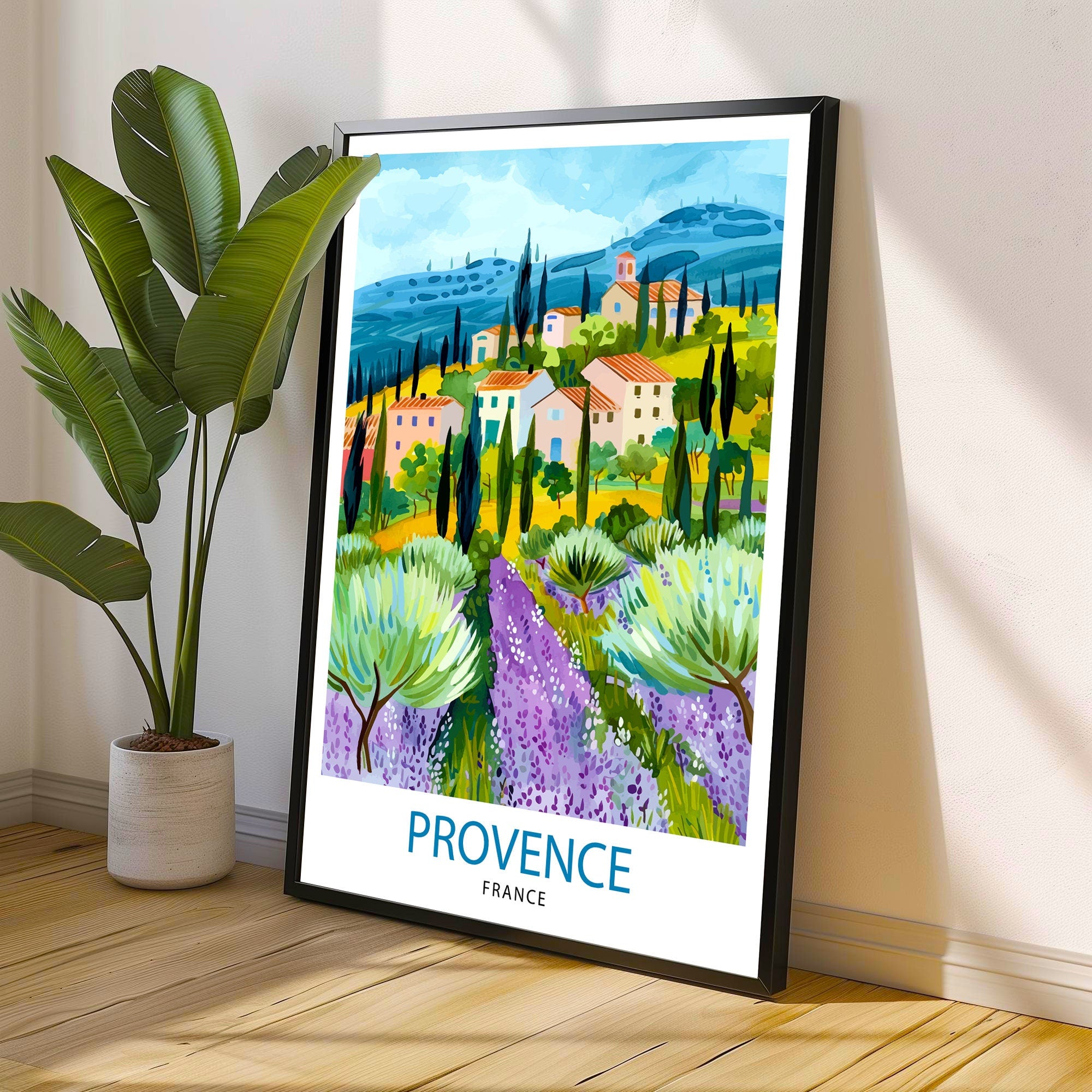 Provence France Travel Print Wall Decor Wall Art Provence Wall Hanging Home Décor Provence Gift Art Lovers France Art Lover Gift Print Art