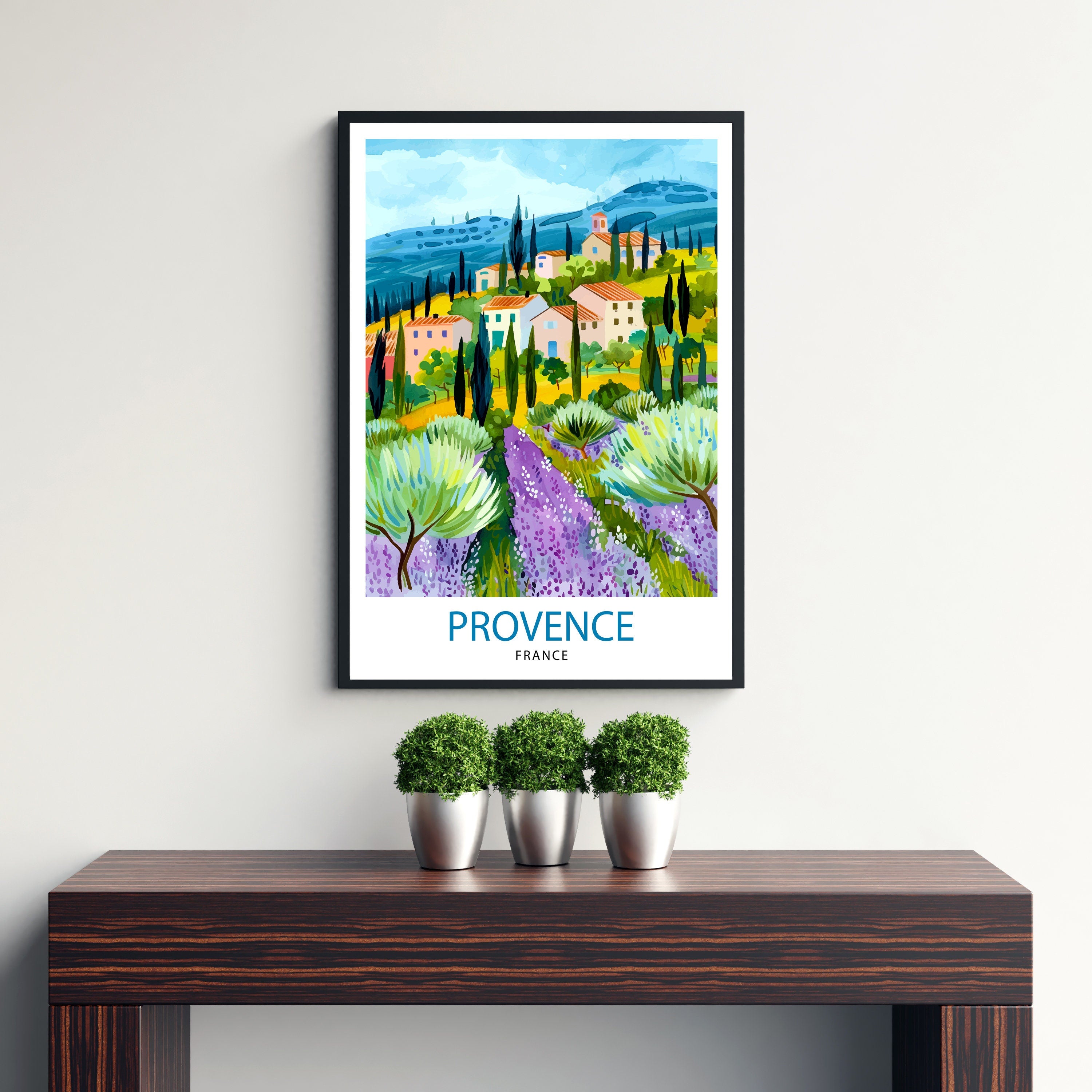Provence France Travel Print Wall Decor Wall Art Provence Wall Hanging Home Décor Provence Gift Art Lovers France Art Lover Gift Print Art