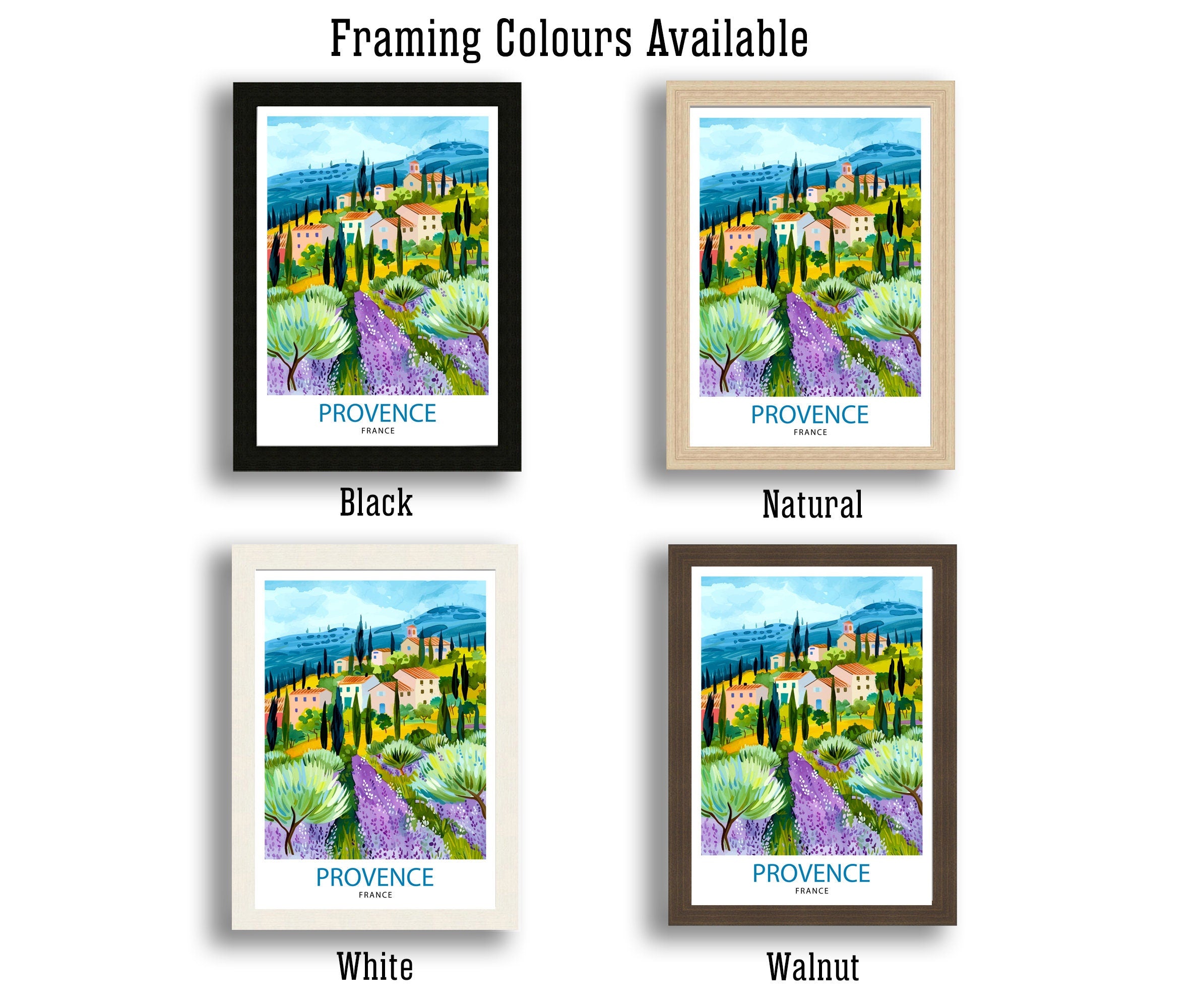 Provence France Travel Print Wall Decor Wall Art Provence Wall Hanging Home Décor Provence Gift Art Lovers France Art Lover Gift Print Art