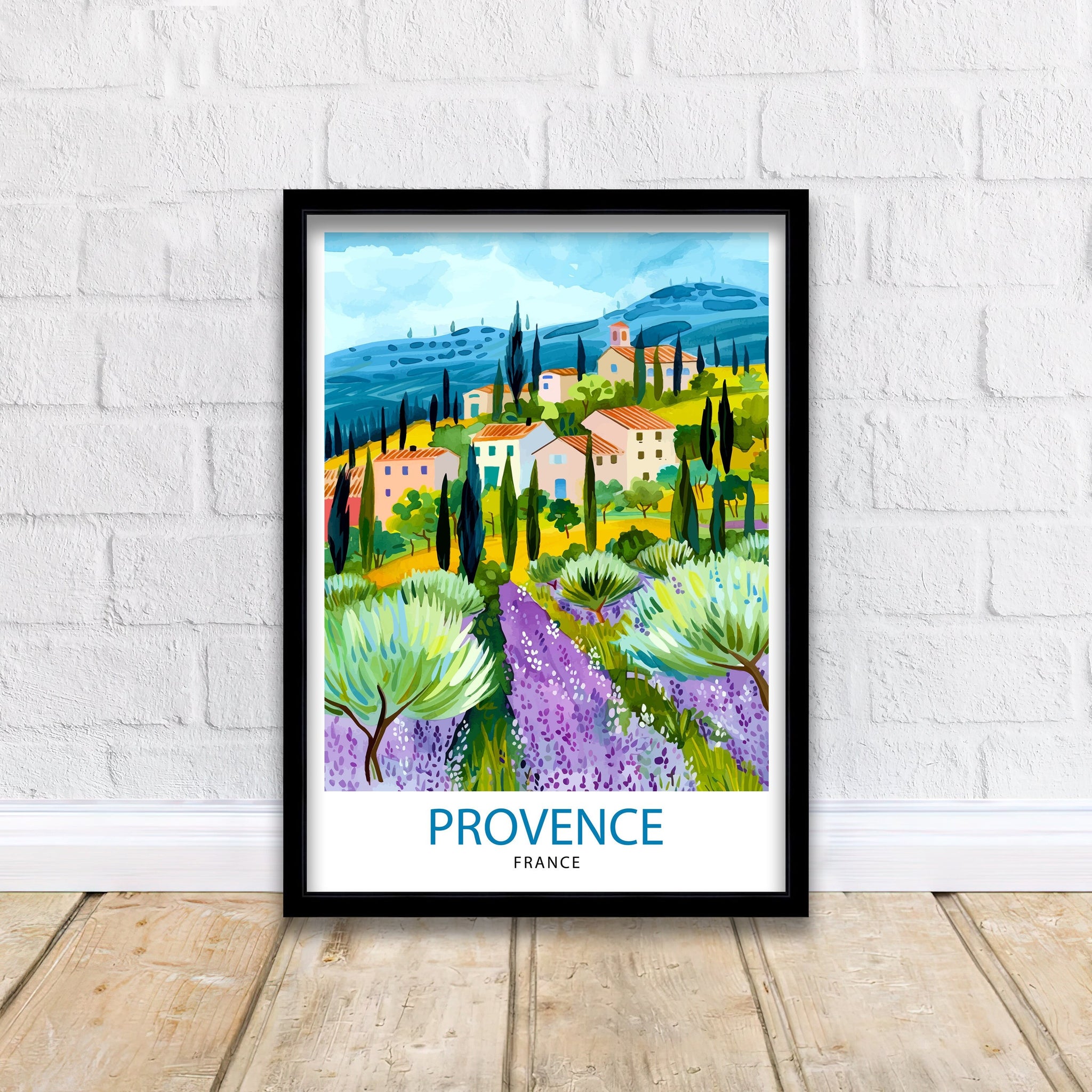 Provence France Travel Print Wall Decor Wall Art Provence Wall Hanging Home Décor Provence Gift Art Lovers France Art Lover Gift Print Art