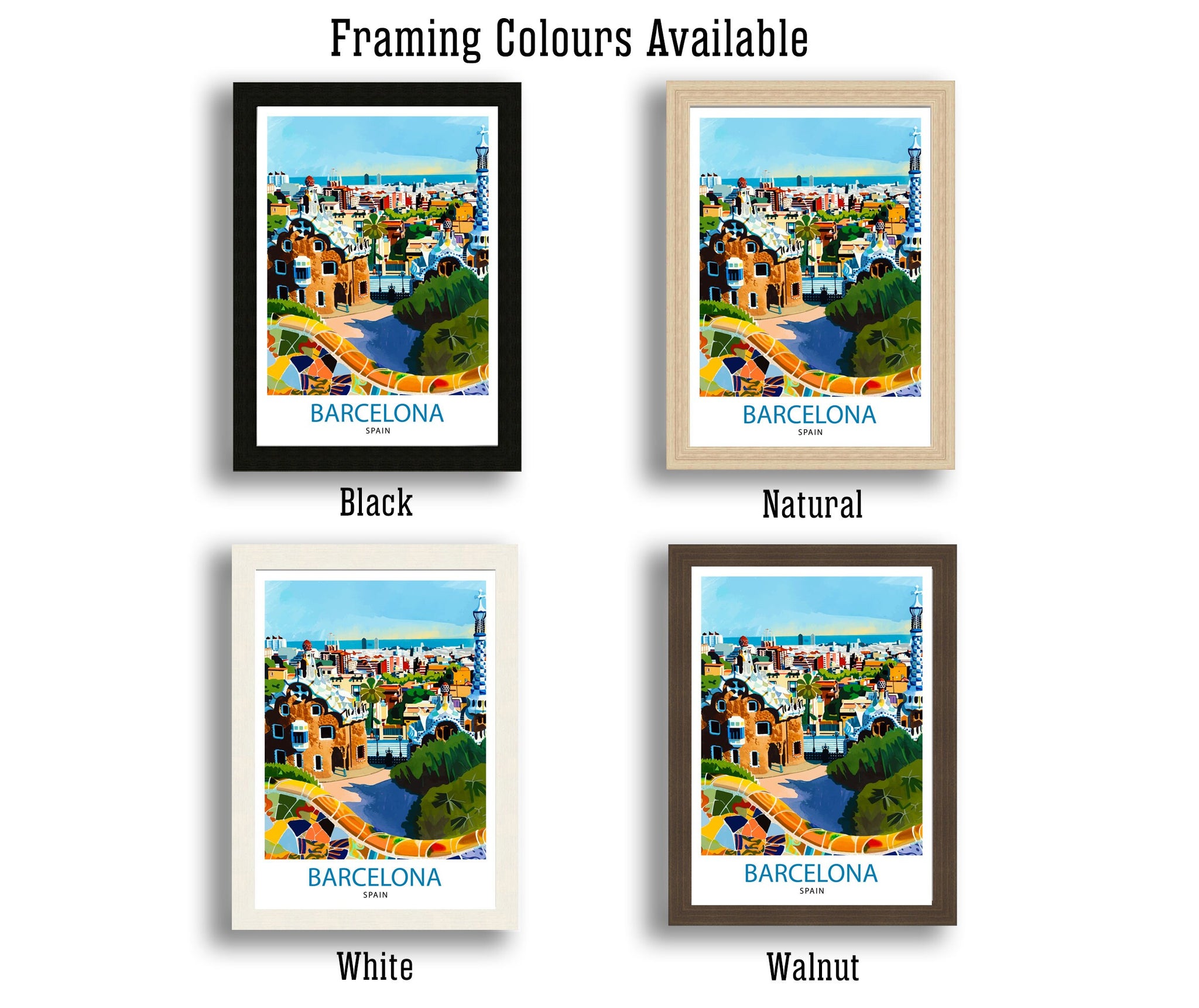Barcelona Spain Travel Print Barcelona Wall Decor Barcelona Poster Spain Travel Prints Barcelona Art Print Barcelona