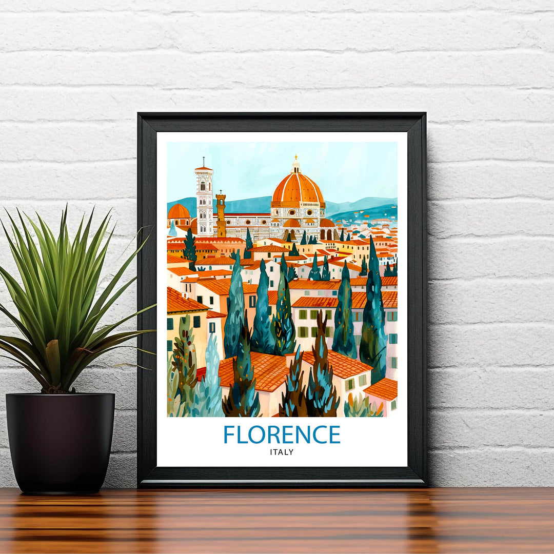 Florence Italy Travel Poster Florence