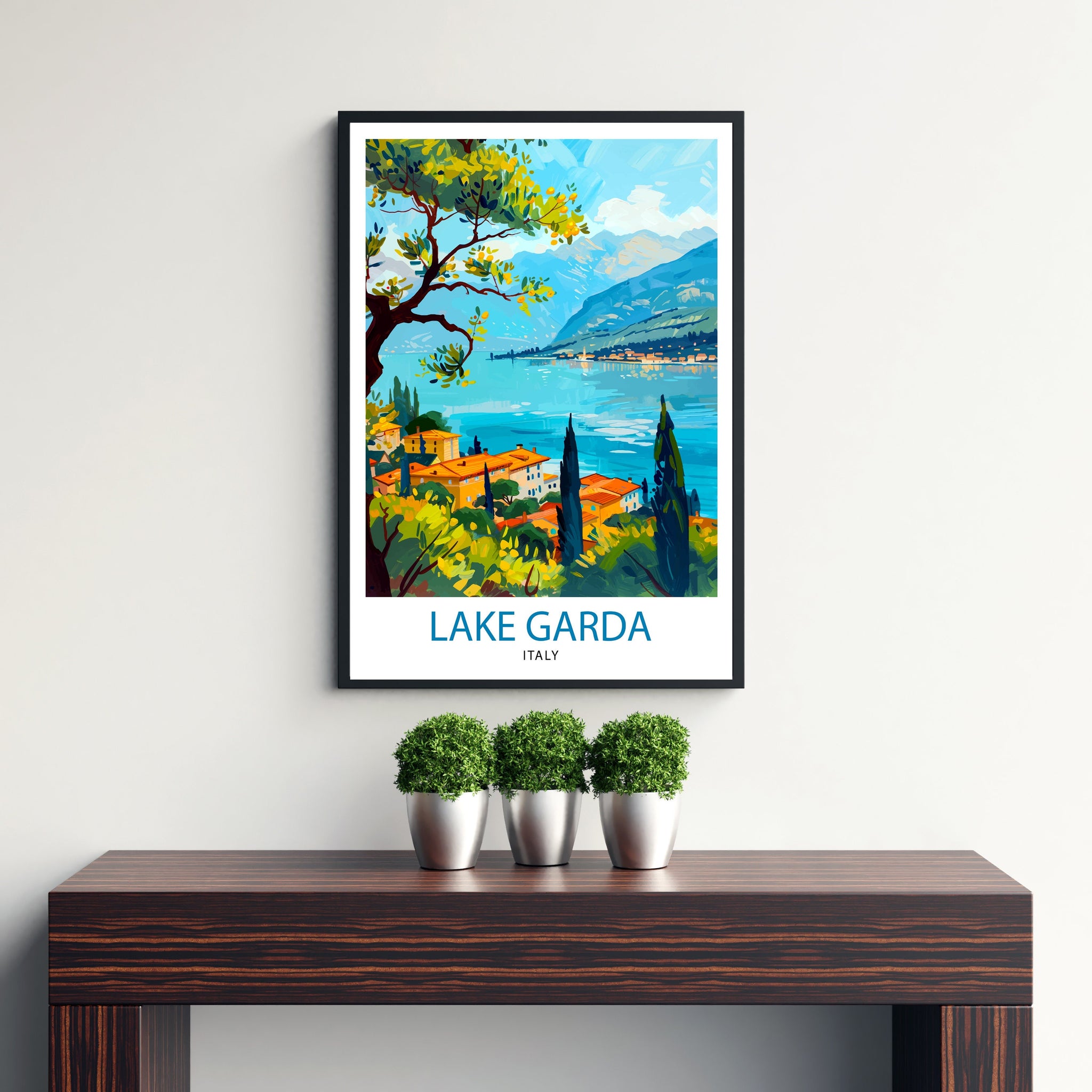 Lake Garda Italy Travel Print Wall Decor Wall Art Lake Garda Wall Hanging Home Décor Lake Garda Gift Art Lovers Italy Art Lover Gift Print