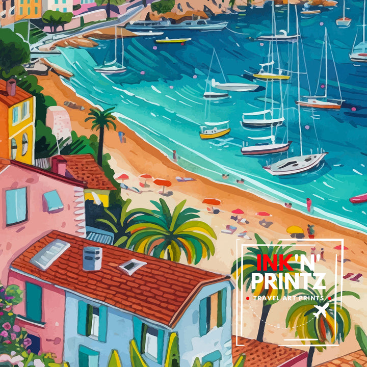 Villefranche-sur-Mer France Travel Poster