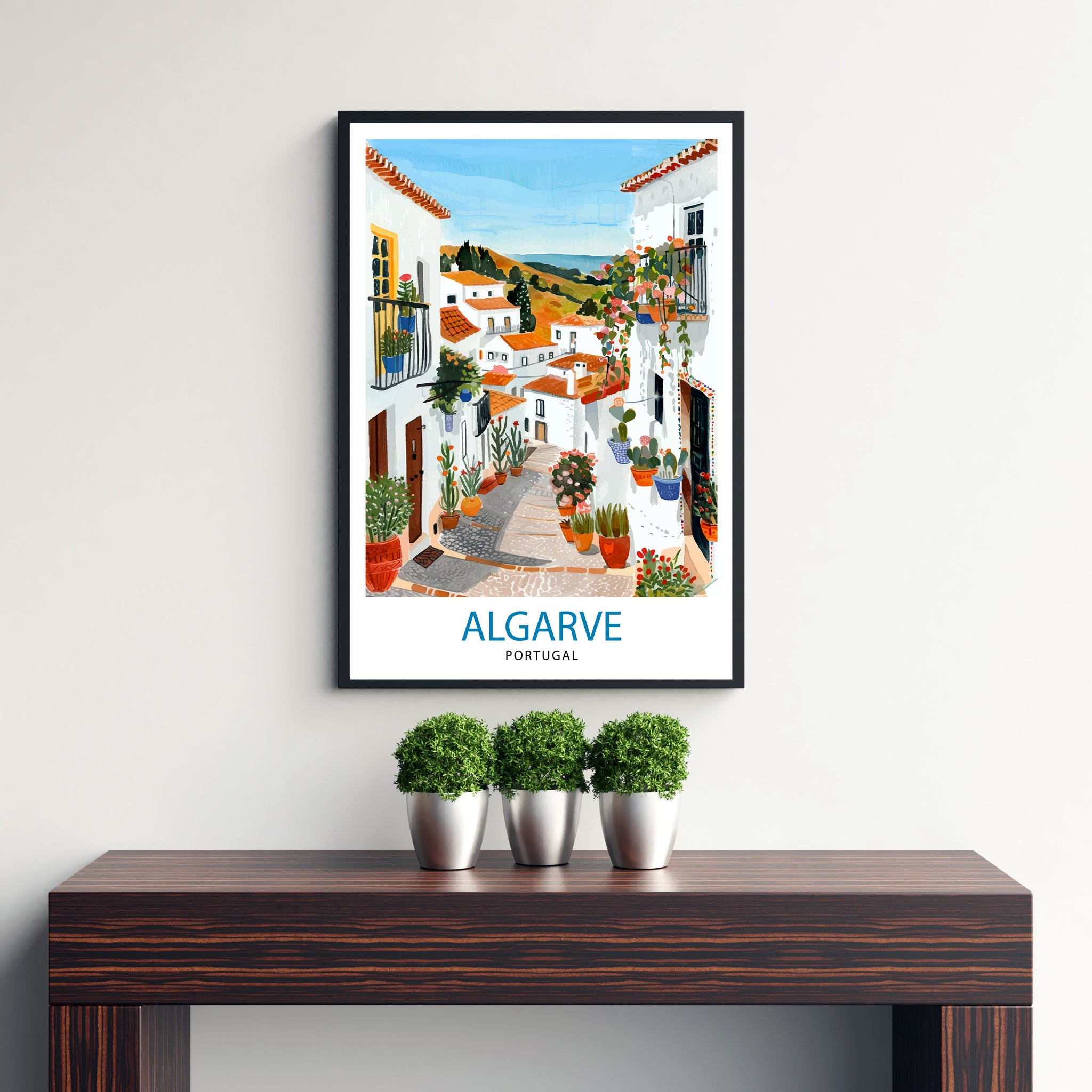 Algarve Portugal Travel Print Wall Decor Wall Art Algarve Wall Hanging Home Décor Algarve Gift Art Lovers Portuguese Art Lover Gift