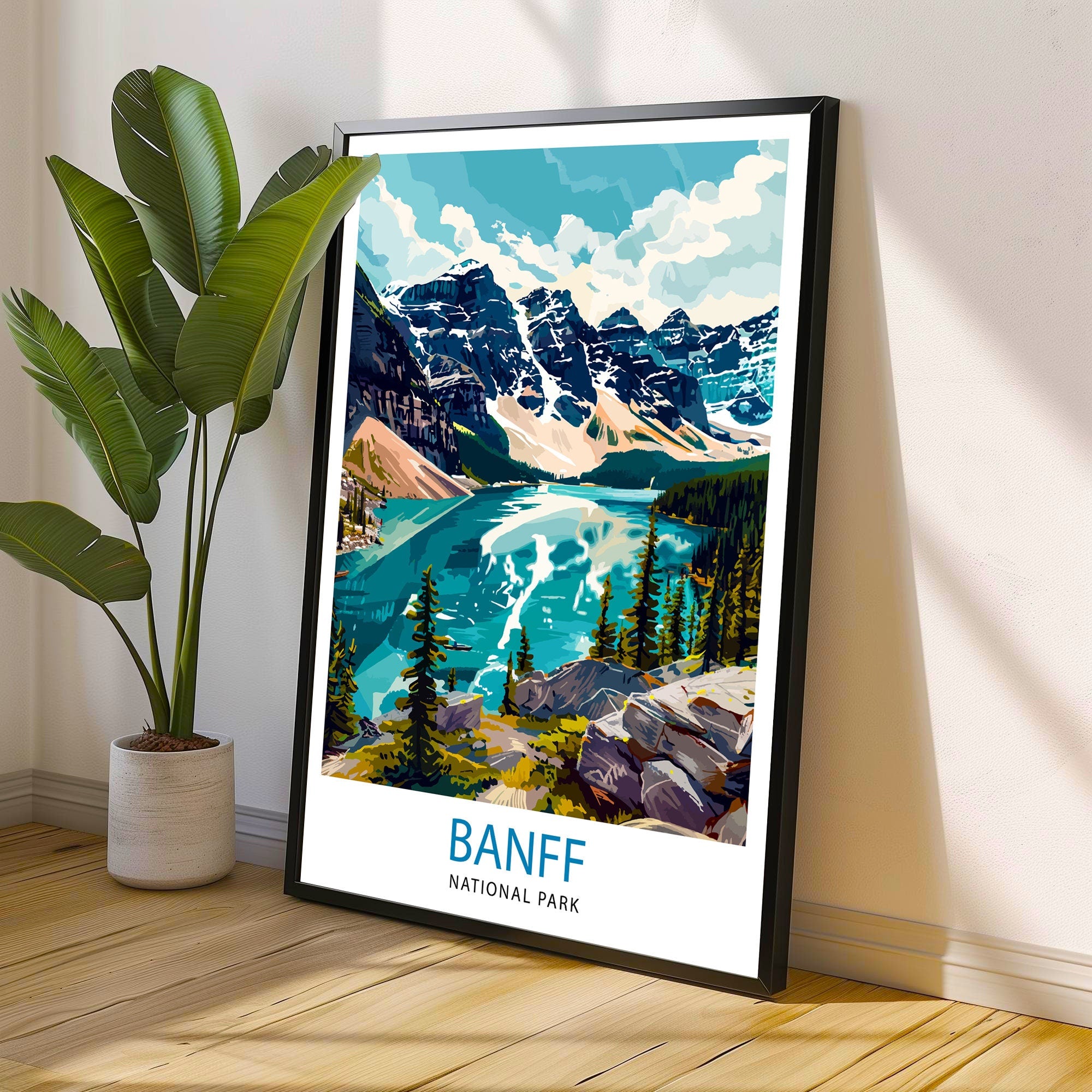 Banff National Park Travel Print Wall Decor Wall Art Banff Wall Hanging Home Décor Banff Gift Art Lovers Canadian Art Lover Gift Print Art