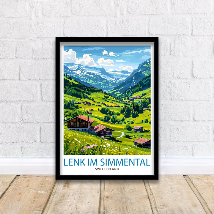 Lenk im Simmental Switzerland Travel Poster