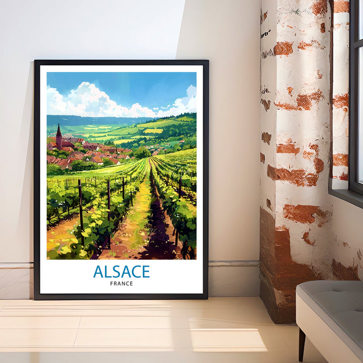 Alsace France Travel Poster