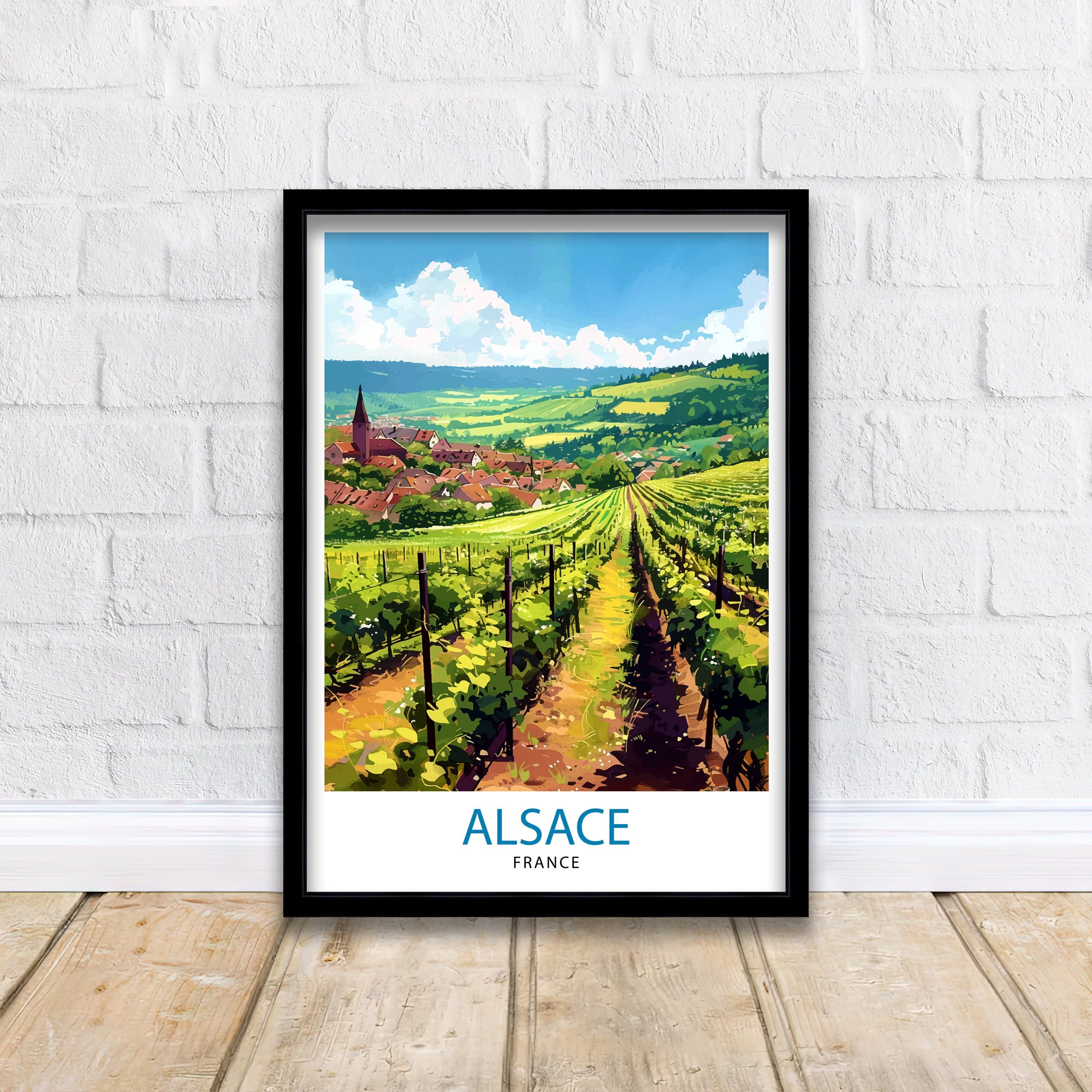 Alsace France Travel Poster