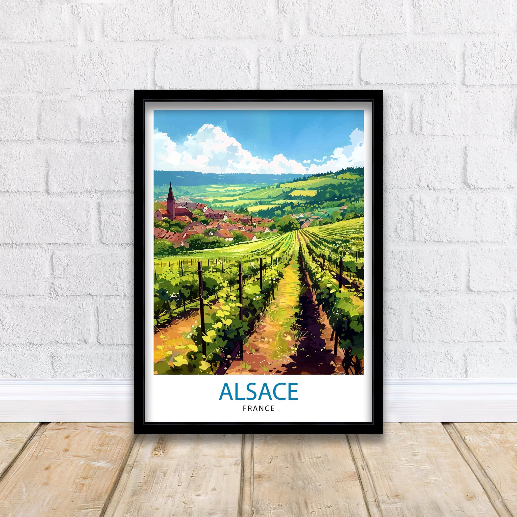 Alsace France Travel Poster