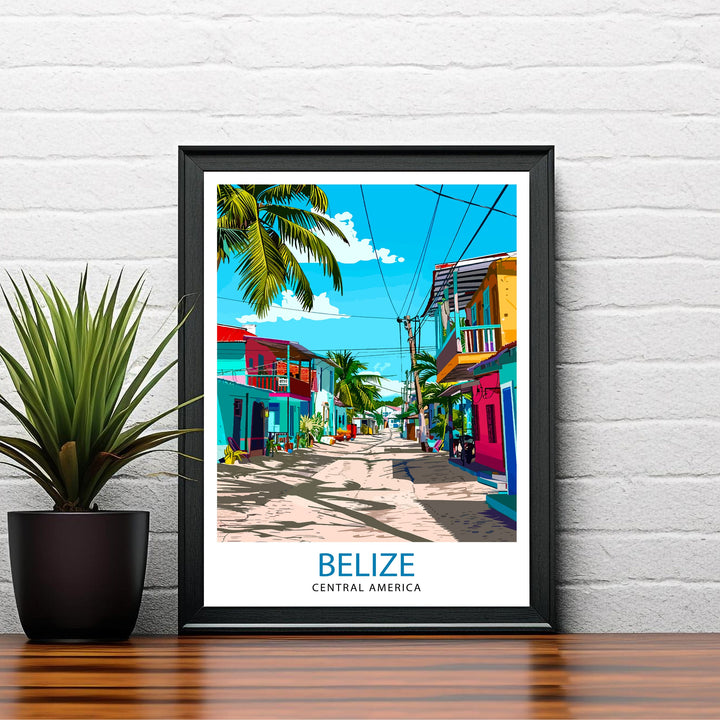 Belize Travel Poster