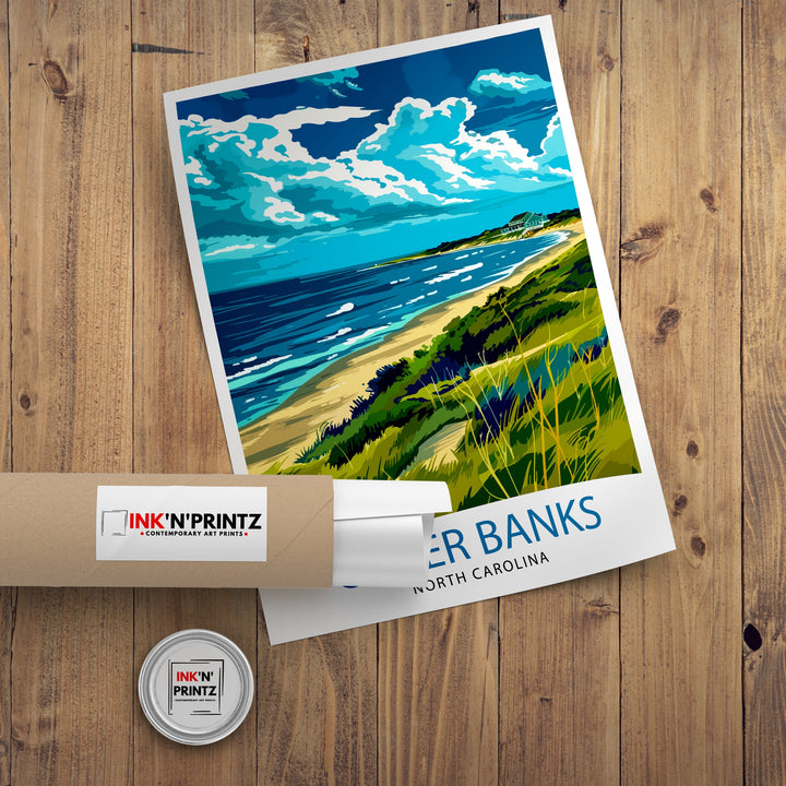 Outer Banks North Carolina Travel Poster