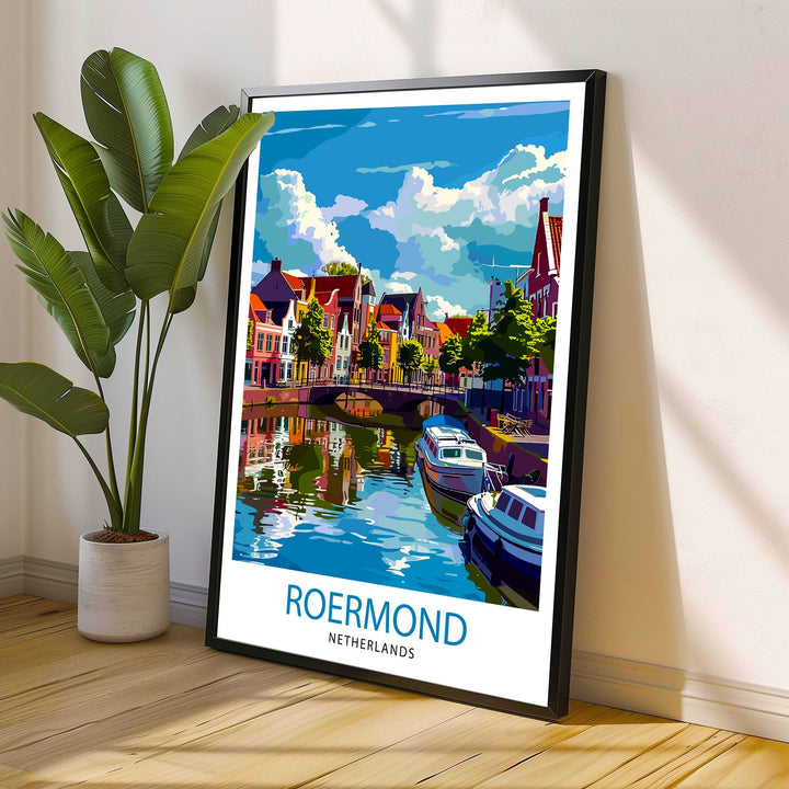 Roermond Netherlands Travel Print Wall Decor Wall Art Roermond Wall Hanging Home Décor Roermond Gift Art Lovers Dutch Art Lover