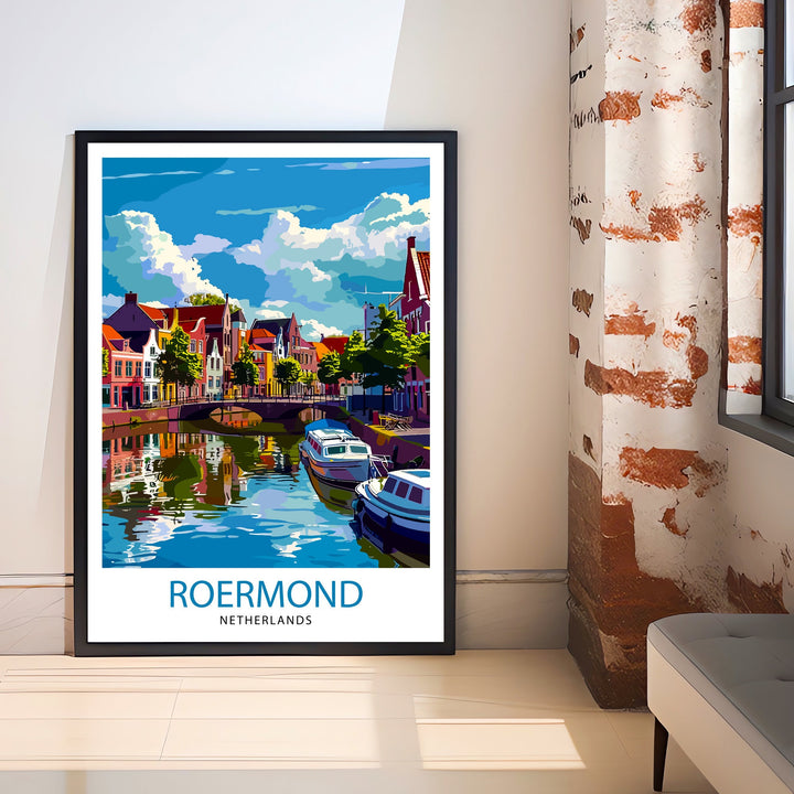 Roermond Netherlands Travel Print Wall Decor Wall Art Roermond Wall Hanging Home Décor Roermond Gift Art Lovers Dutch Art Lover