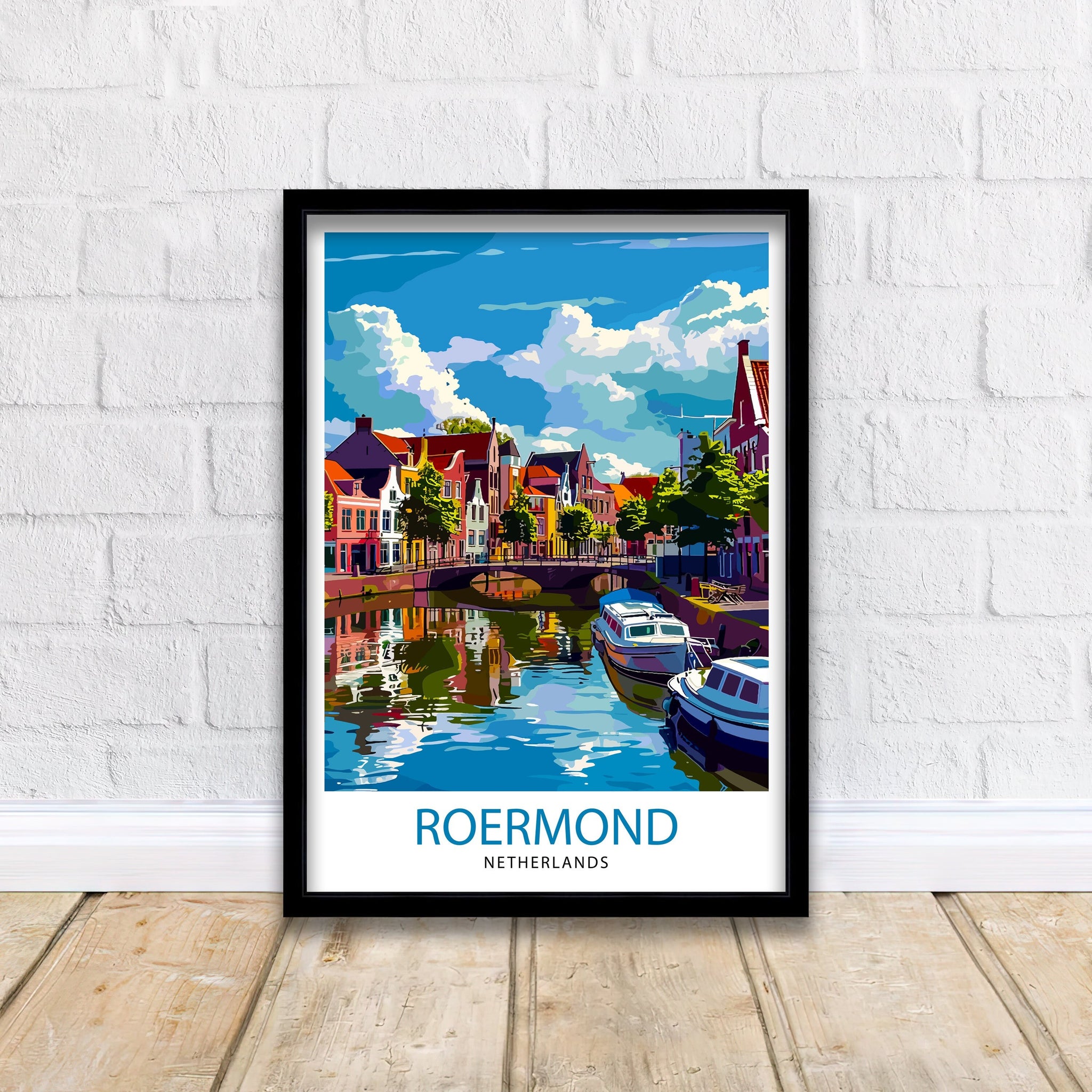 Roermond Netherlands Travel Print Wall Decor Wall Art Roermond Wall Hanging Home Décor Roermond Gift Art Lovers Dutch Art Lover