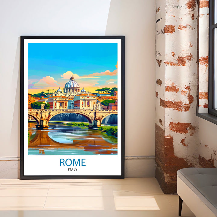 Rome Italy Travel Poster