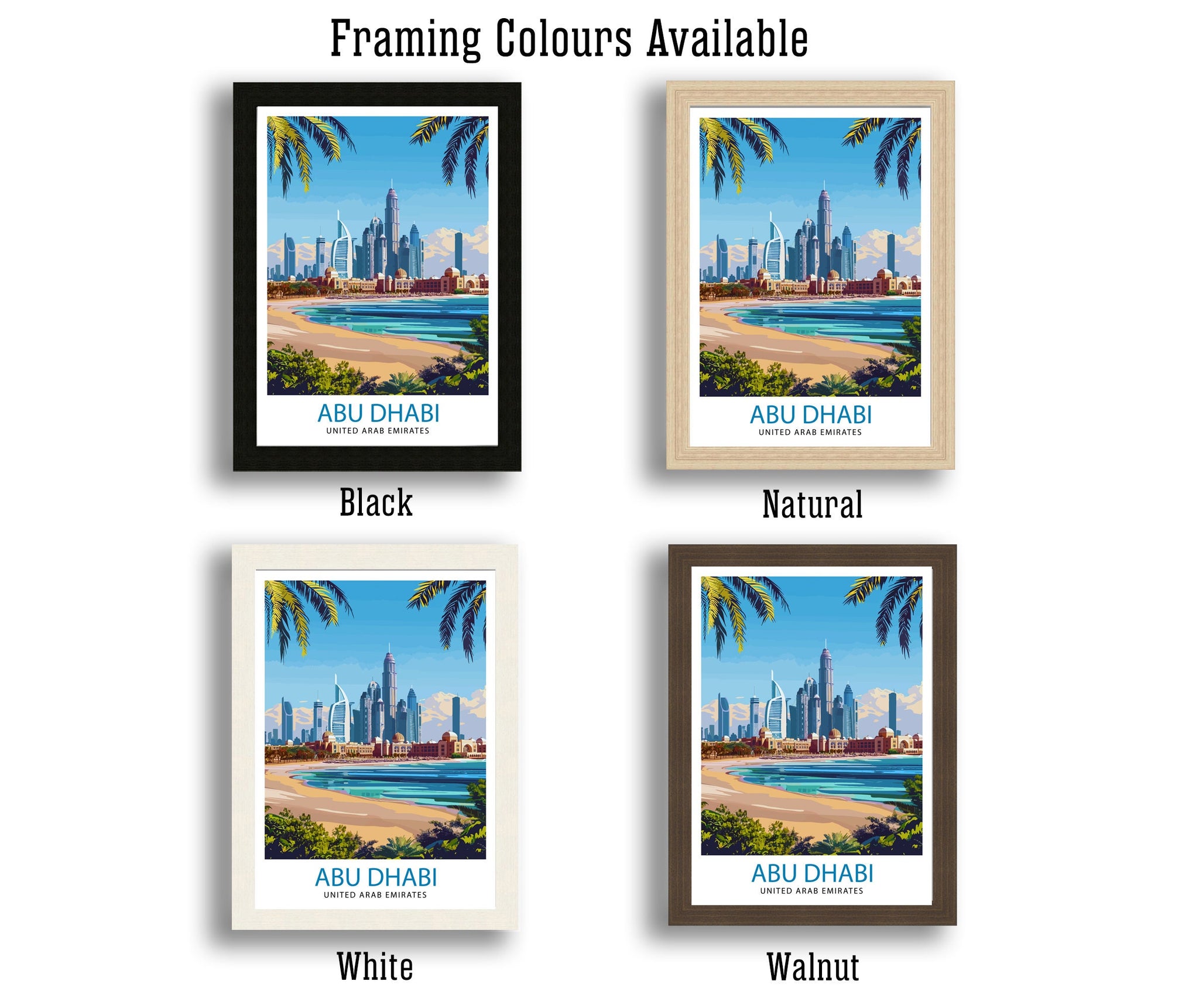 Abu Dhabi UAE Travel Print Wall Decor Wall Art Abu Dhabi Wall Hanging Home Décor Abu Dhabi Gift Art Lovers Middle Eastern Art Lover Gift