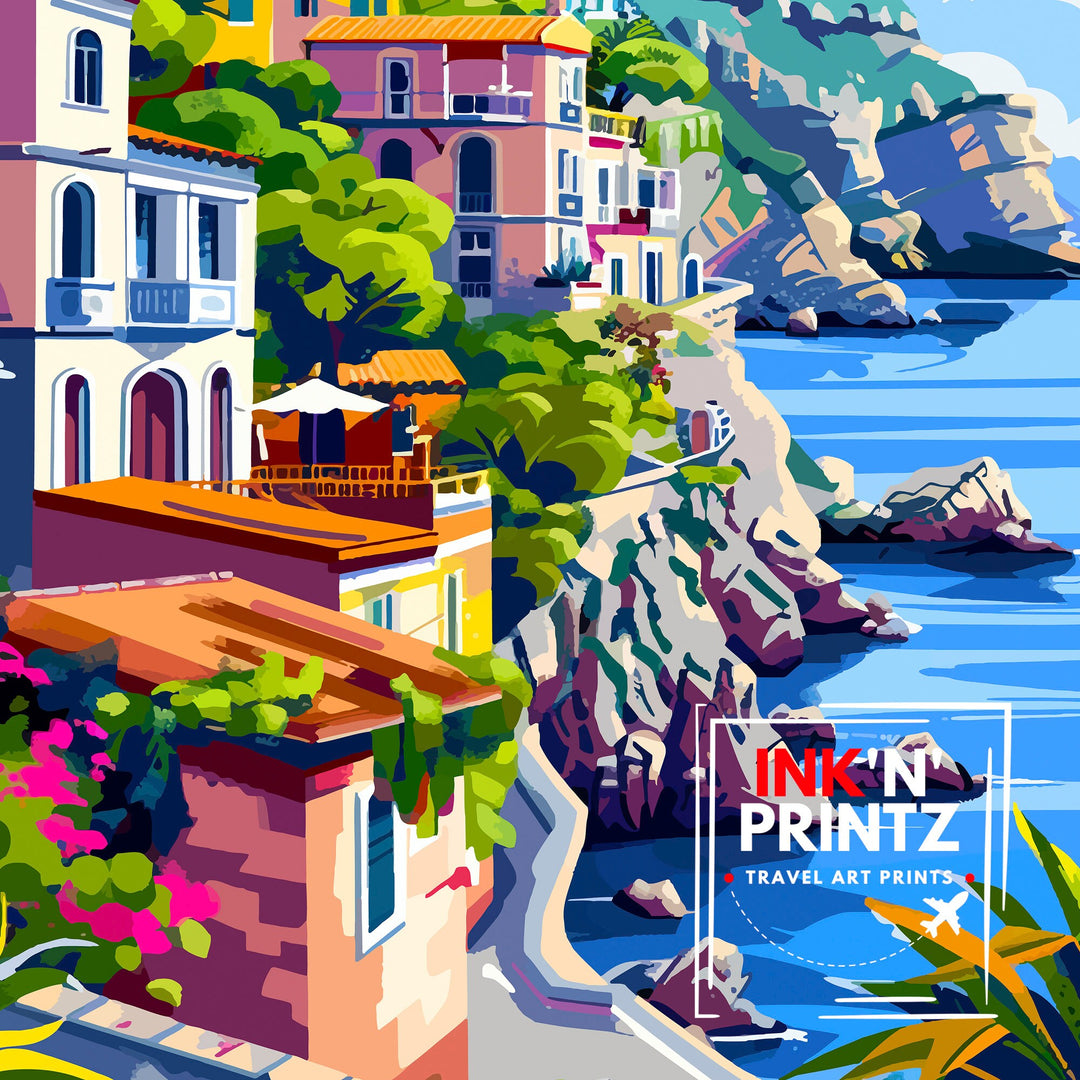 Taormina Sicily Travel Poster