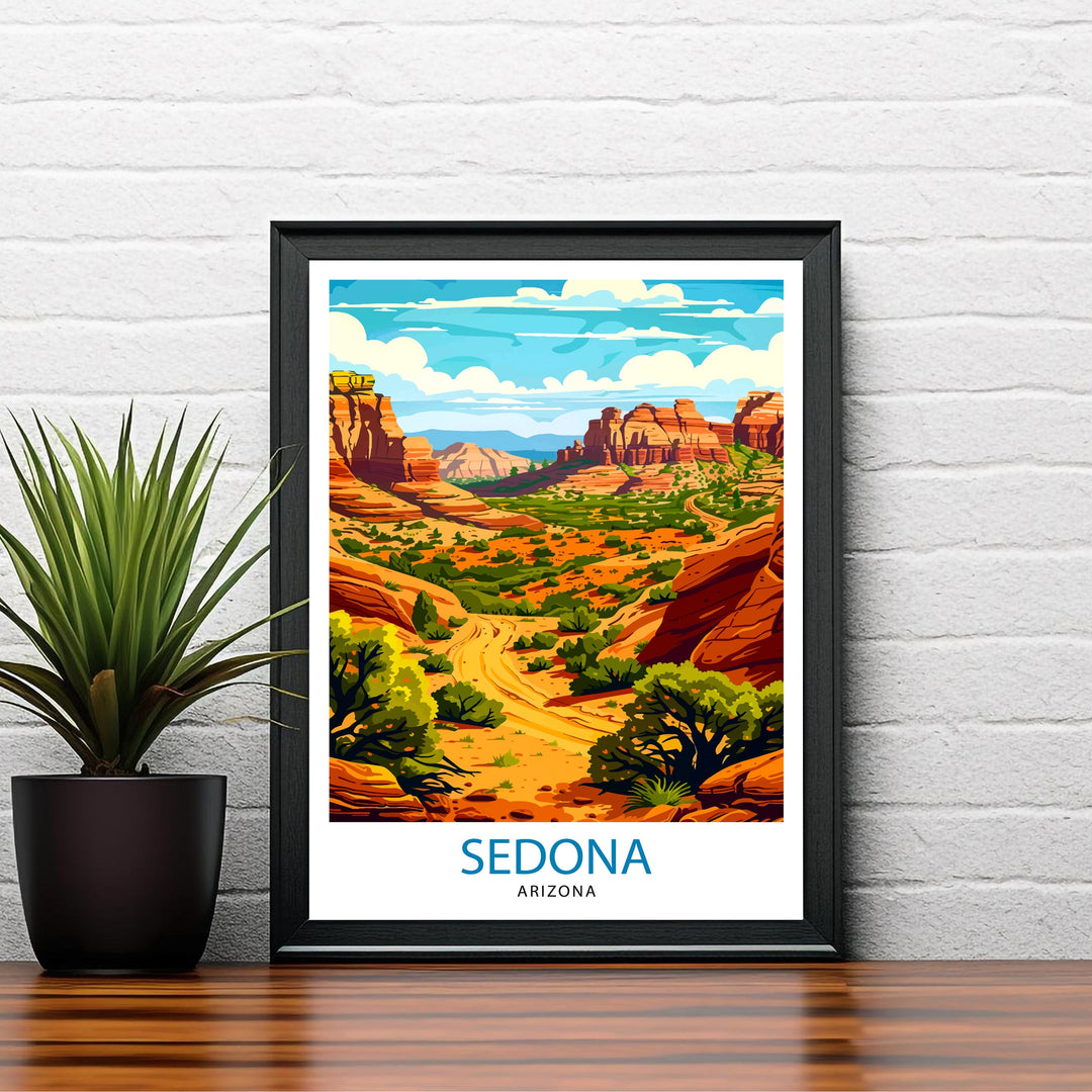 Sedona Arizona Travel Print Wall Decor Wall Art Sedona Wall Hanging Home Décor Sedona Gift Art Lovers American Art Lover Gift Print Art