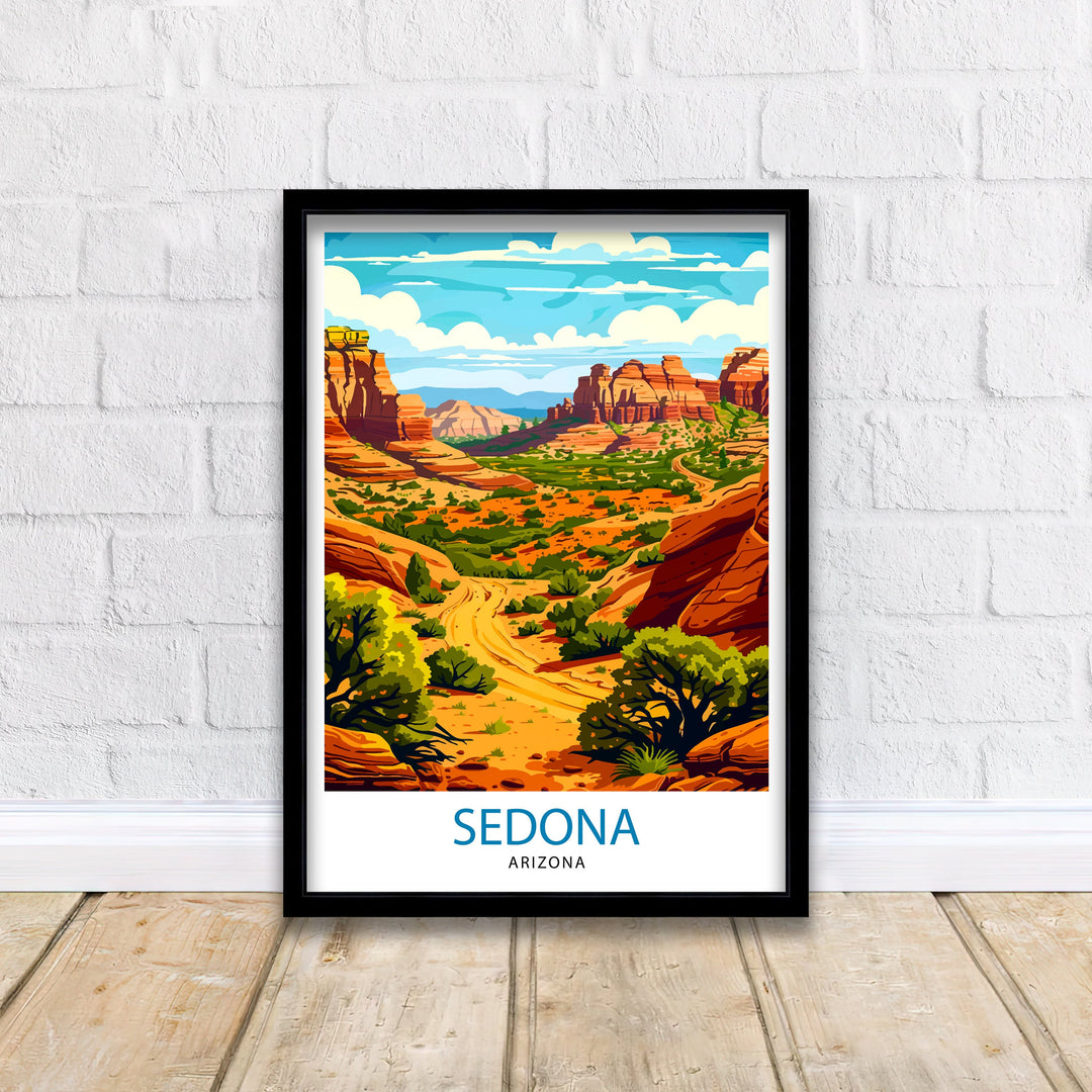 Sedona Arizona Travel Print Wall Decor Wall Art Sedona Wall Hanging Home Décor Sedona Gift Art Lovers American Art Lover Gift Print Art