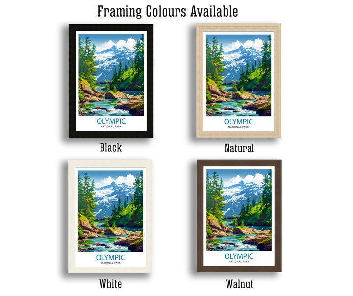 Olympic National Park Washington Travel Print Wall Decor Wall Art Olympic National Park Wall Hanging Home Décor Olympic Park Gift Art Lovers