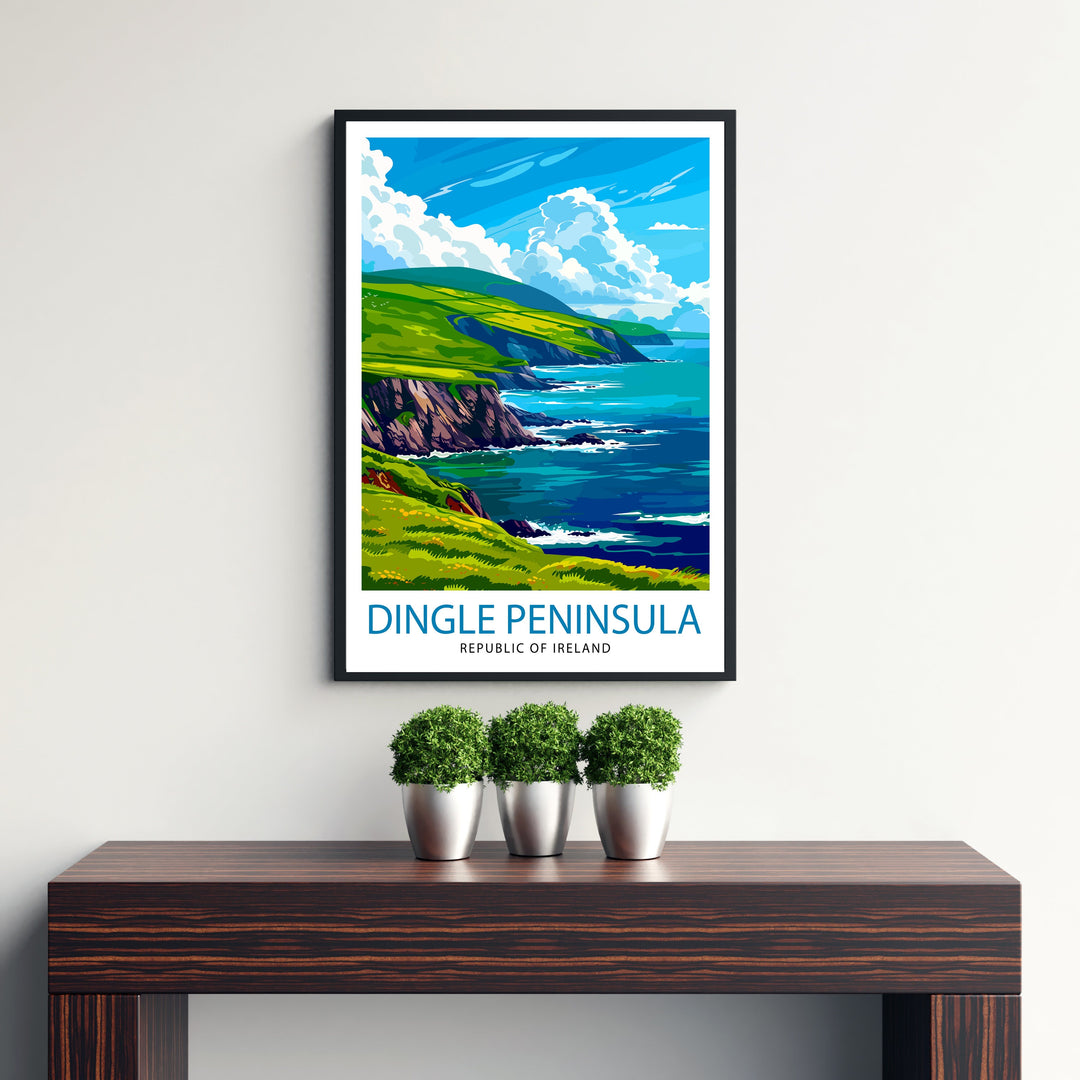 Dingle Peninsula Ireland Travel Print Wall Decor Wall Art Dingle Peninsula Wall Hanging Home Décor Dingle Gift Art Lovers Irish Art Lover