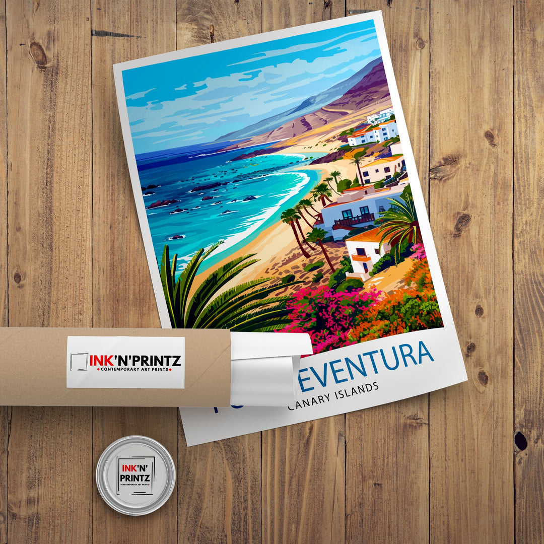 Fuerteventura Travel Print Wall Decor Wall Art Fuerteventura Wall Hanging Home Décor Fuerteventura Gift Art Lovers Canary Islands Art Lover