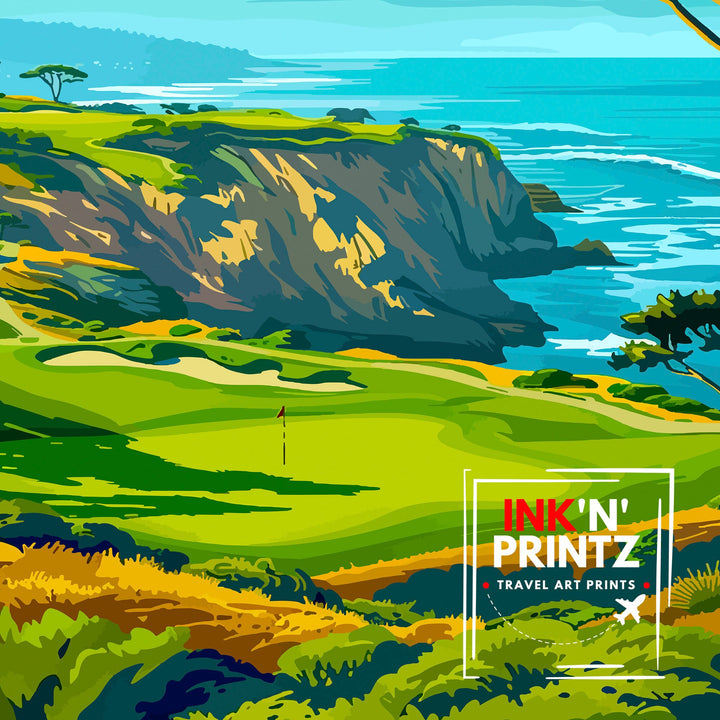 Torrey Pines Golf Course California Travel Poster