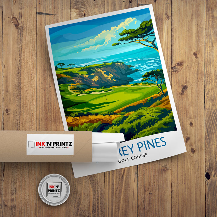 Torrey Pines Golf Course California Travel Poster