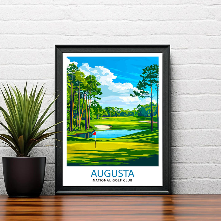 Augusta National Golf Club Georgia Travel Poster