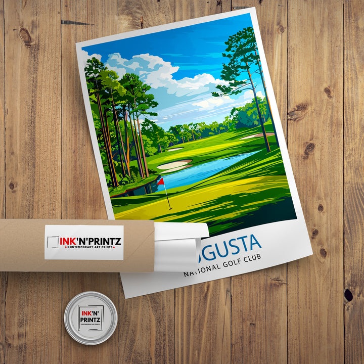 Augusta National Golf Club Georgia Travel Poster