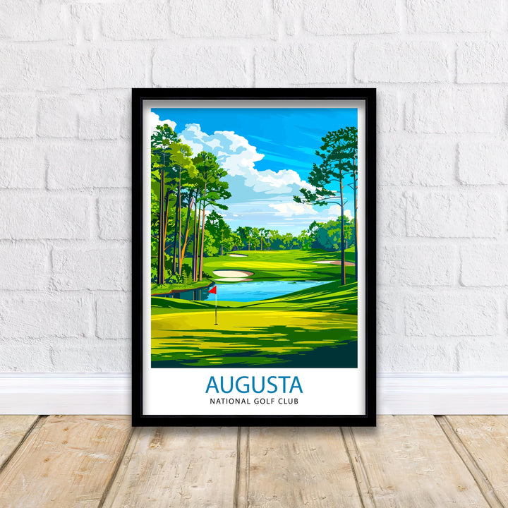 Augusta National Golf Club Georgia Travel Poster