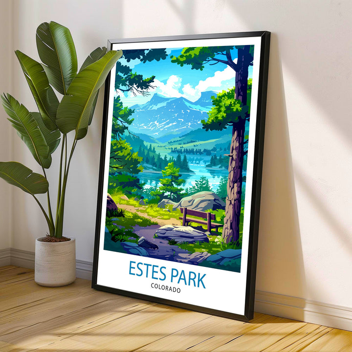 Estes Park Colorado Travel Print Wall Decor Wall Art Estes Park Wall Hanging Home Décor Estes Park Gift Art Lovers American Art Lover Gift