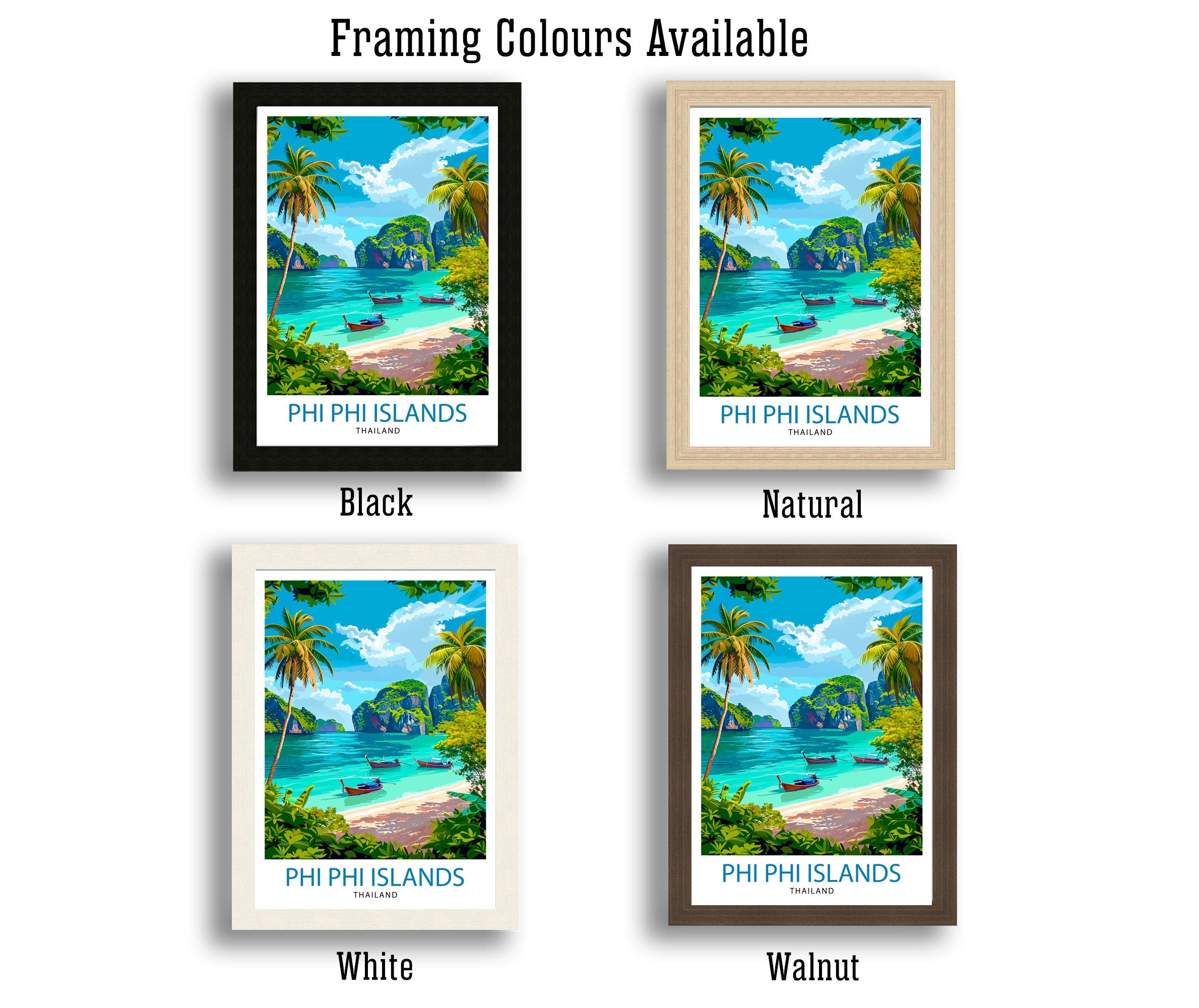 Phi Phi Islands Thailand Travel Print Wall Decor Wall Art Phi Phi Islands Wall Hanging Home Décor Phi Phi Islands Gift Art Lovers