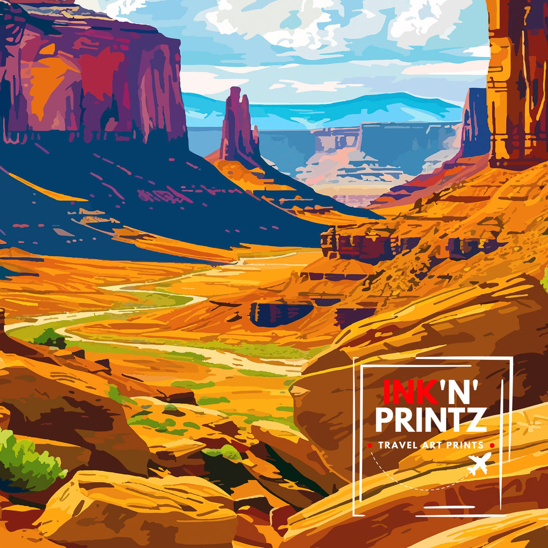 Moab Utah Travel Poster