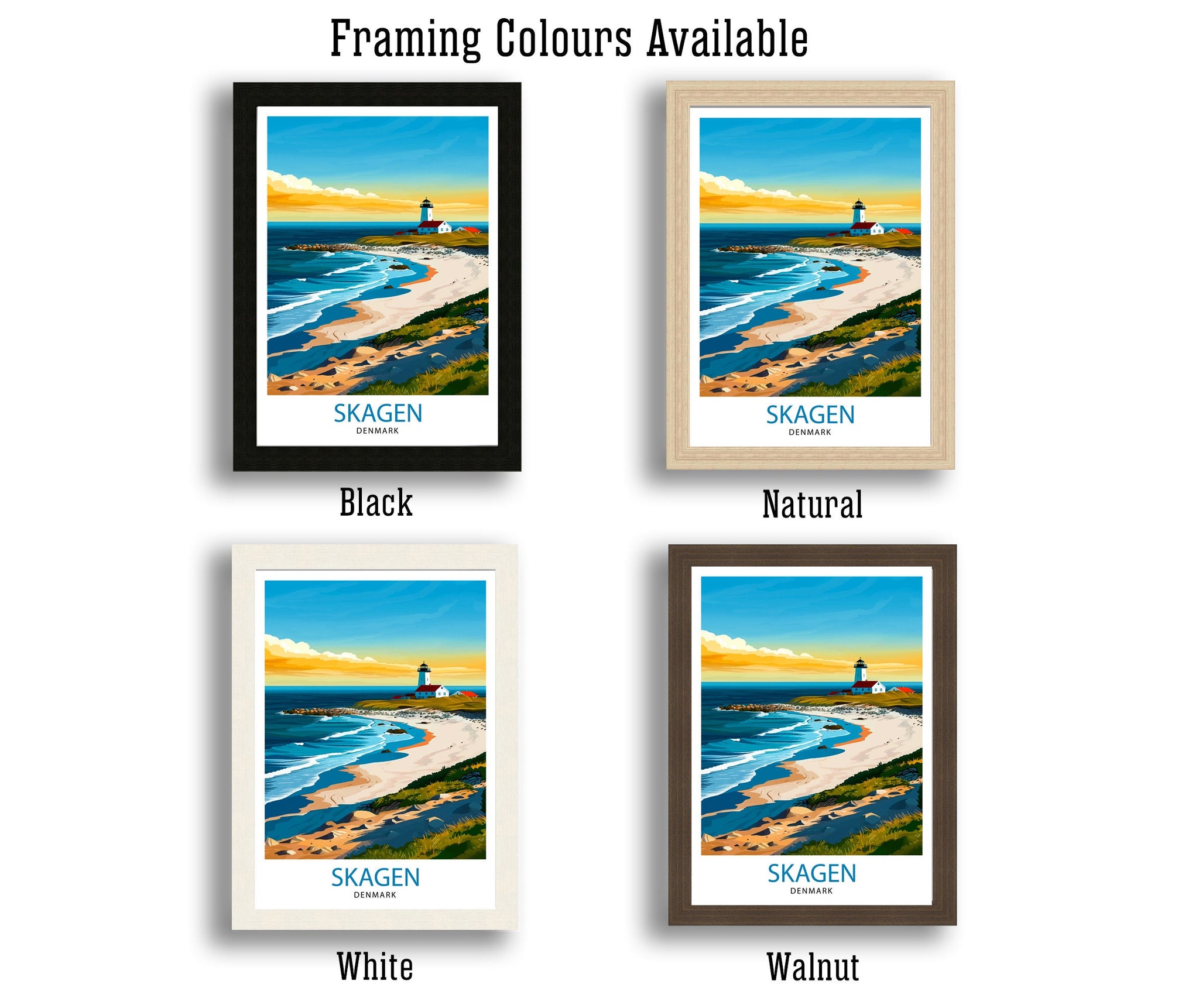 Skagen Denmark Travel Print Wall Decor Wall Art Skagen Wall Hanging Home Décor Skagen Gift Art Lovers Danish Art Lover Gift Print Art
