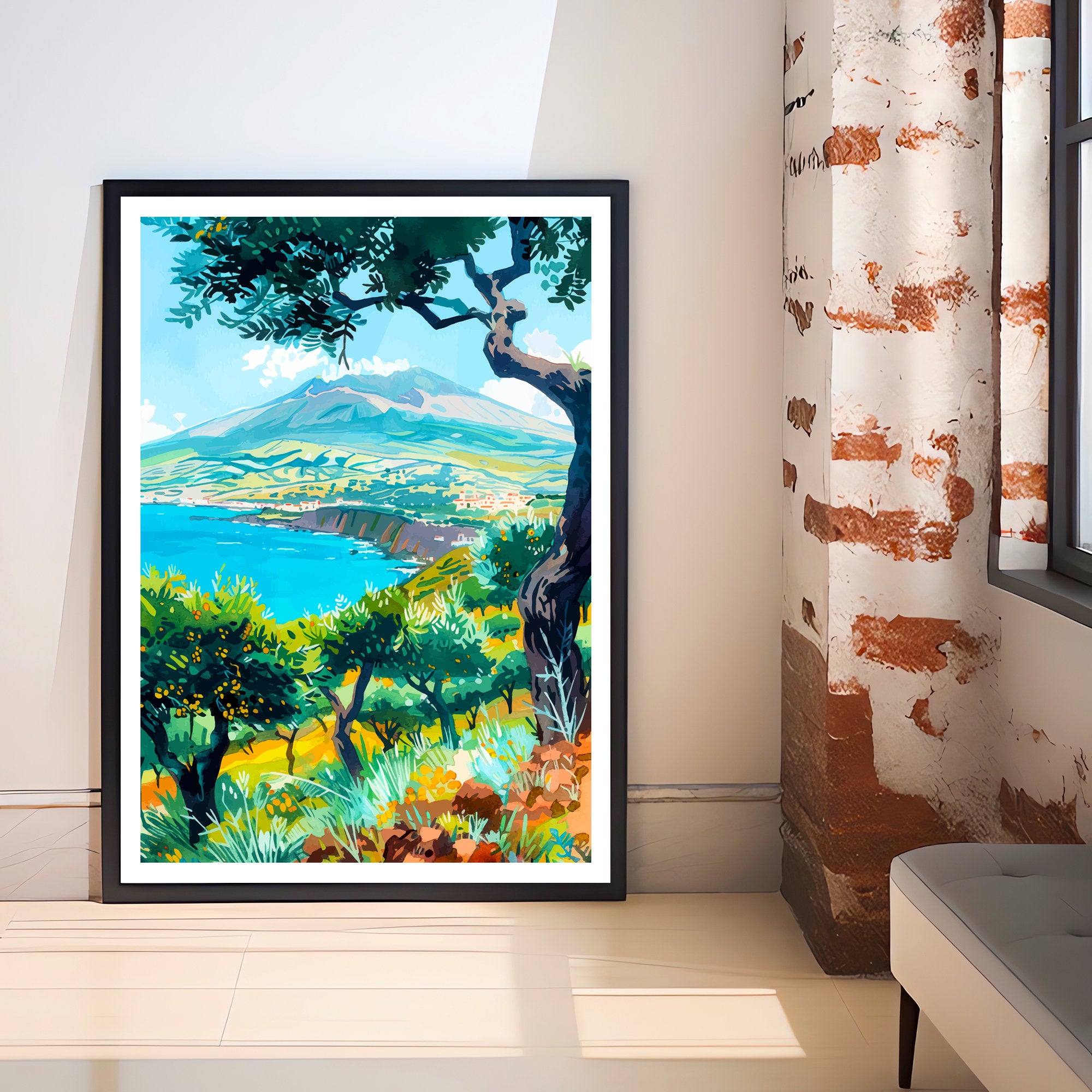 Sicily Travel Print Sicily Wall Decor Sicily Poster Sicily Art Print Sicily Wall Art Gift for Sicily Travel Sicily Home Decor