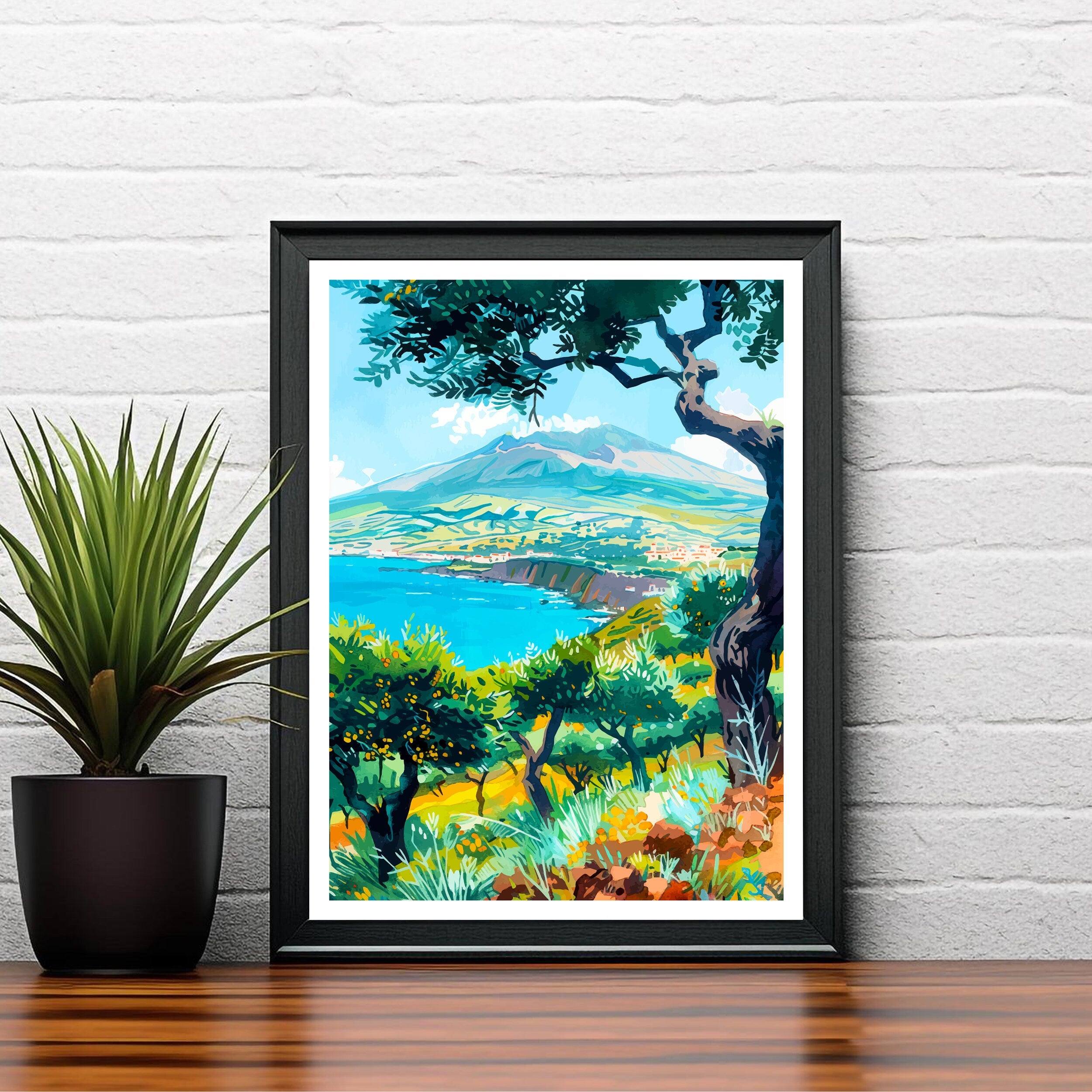 Sicily Travel Print Sicily Wall Decor Sicily Poster Sicily Art Print Sicily Wall Art Gift for Sicily Travel Sicily Home Decor