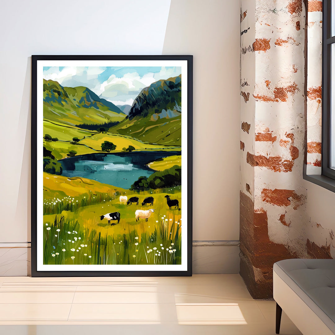 Cumbria Lake District Travel Poster