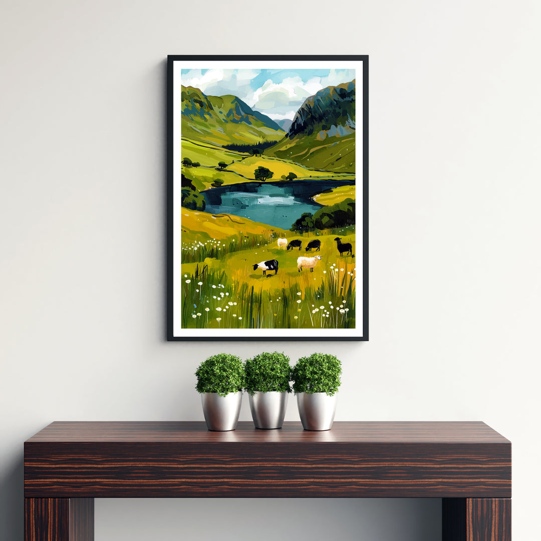 Cumbria Lake District Travel Print Wall Decor Wall Art Cumbria Wall Hanging Home Décor Cumbria Gift Art Lovers UK Art Lover Gift Print Art